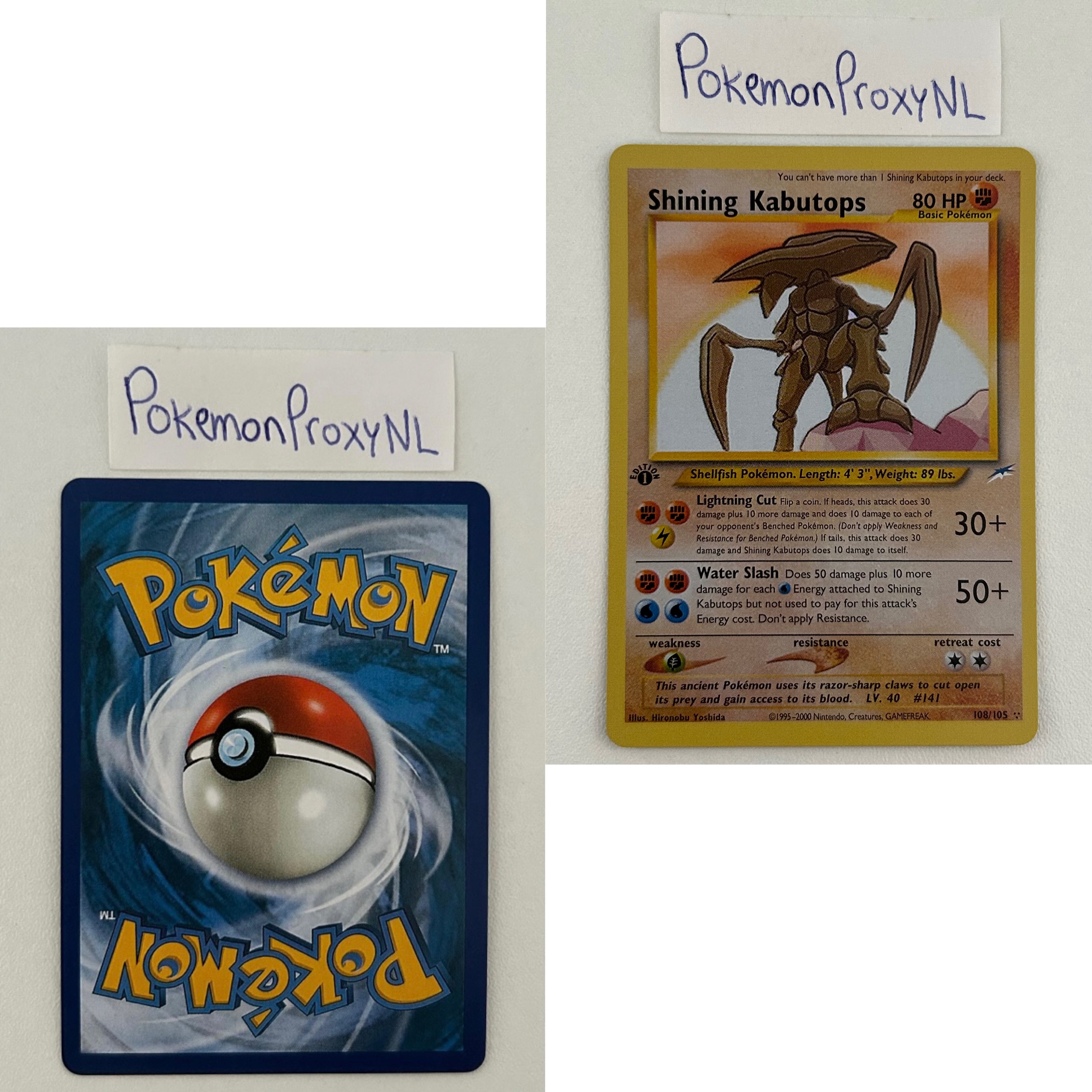 Neo Destiny Set (first edition) (N4) / 1/105 - 113/105 / 2002 / PROXY Pokémon TCG card(s)