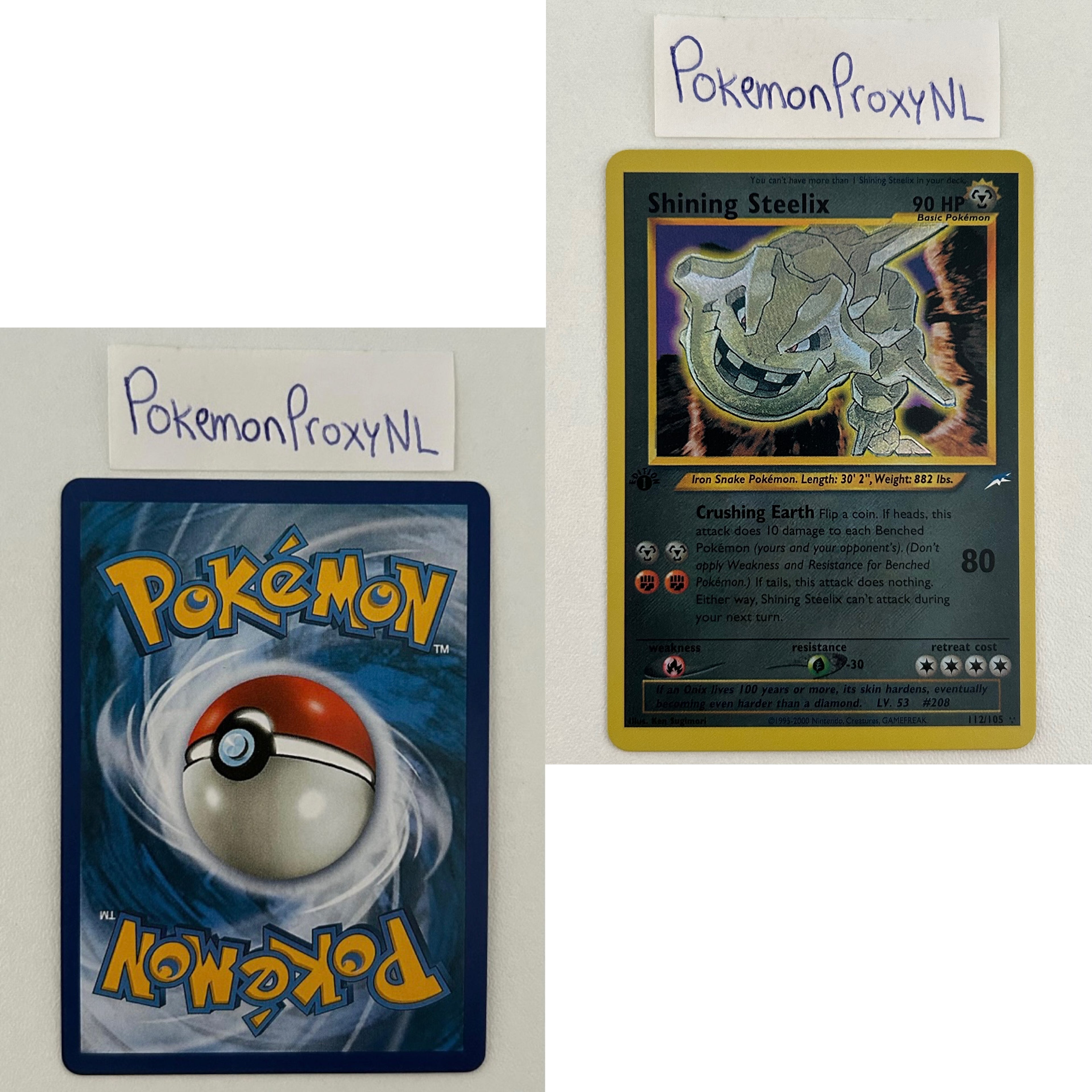 Neo Destiny Set (first edition) (N4) / 1/105 - 113/105 / 2002 / PROXY Pokémon TCG card(s)