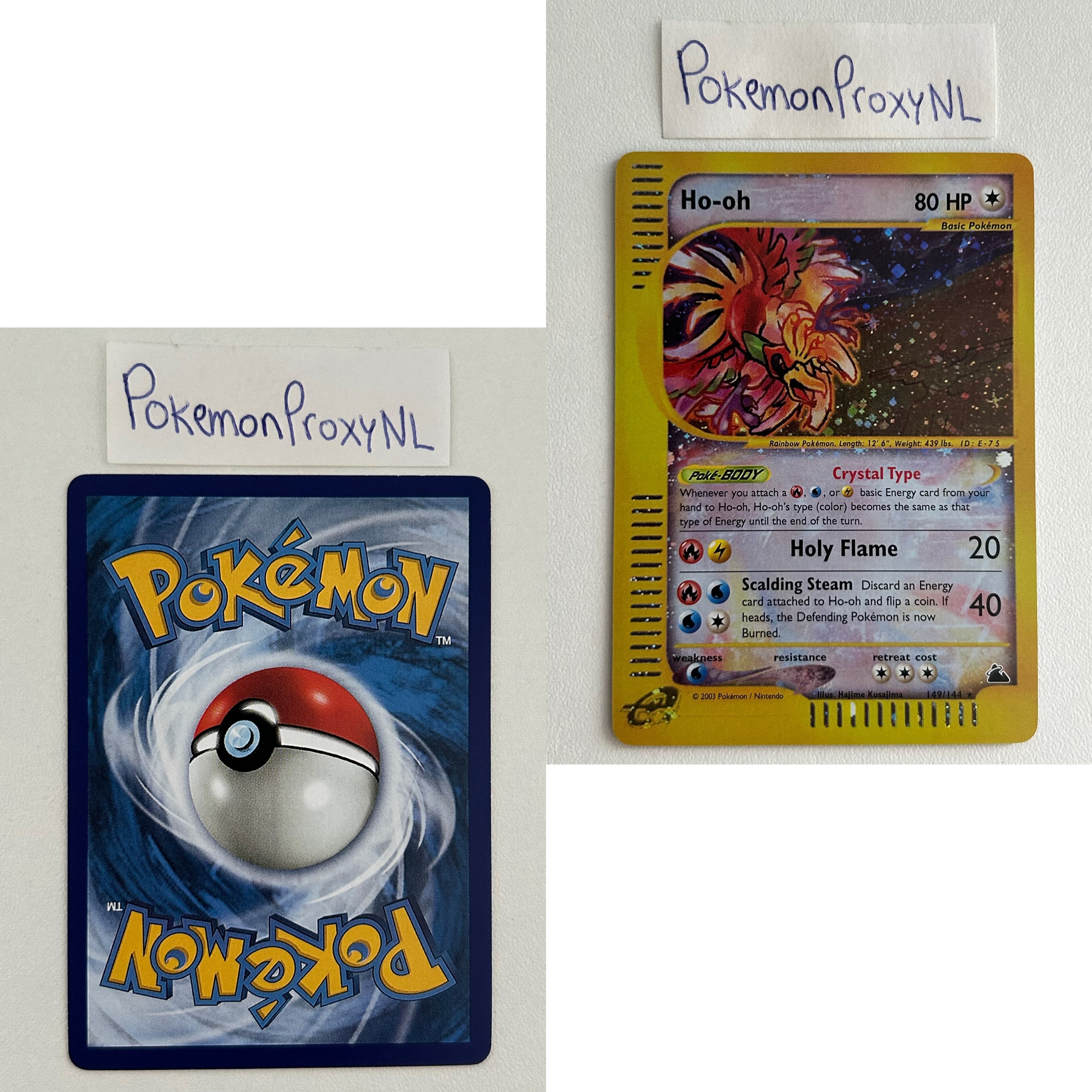 Skyridge Set (SK) / H1/144 - 150/144 / 2003 / PROXY Pokémon TCG card(s)