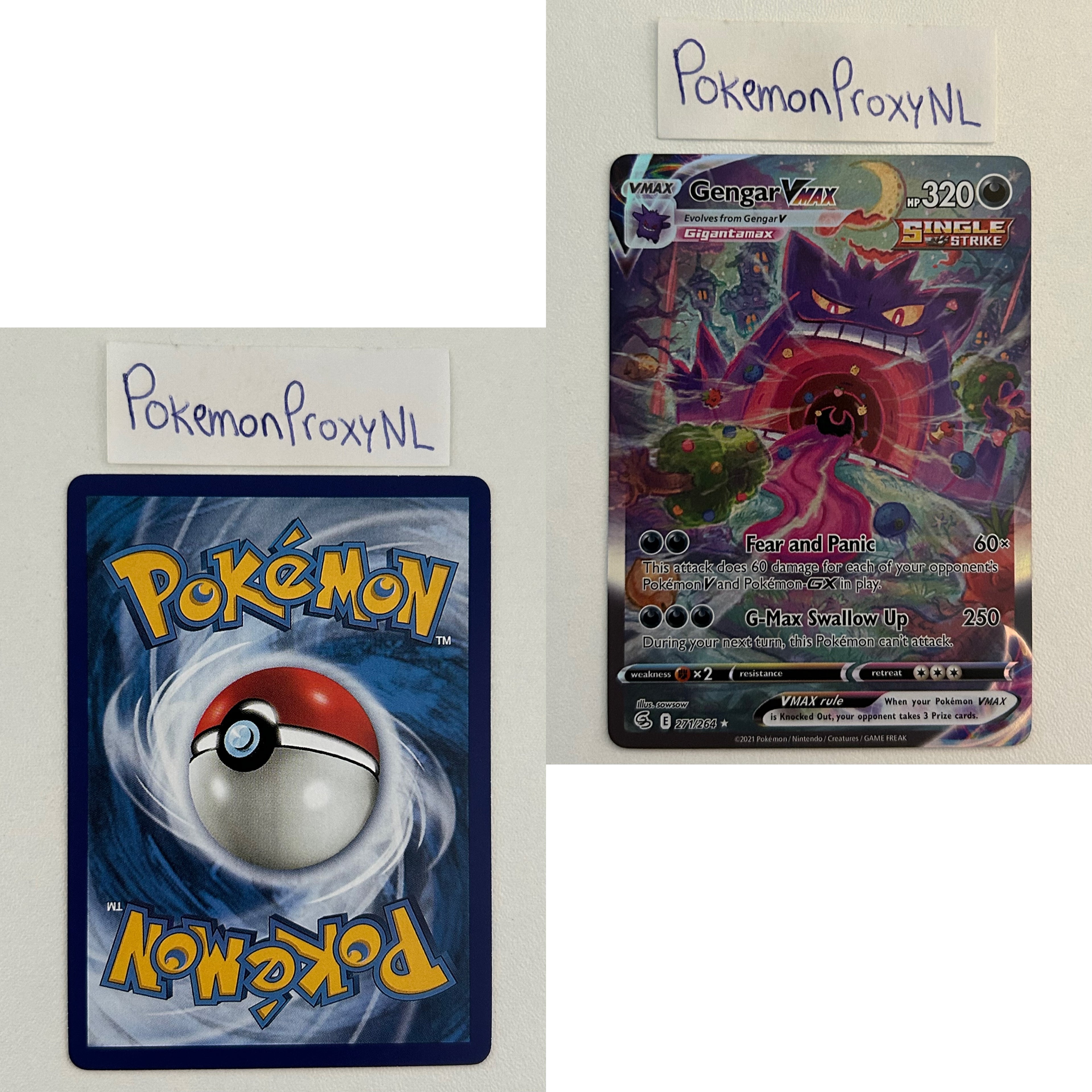 Fusion Strike Set (FST) / 001/264 - 284/264 / 2021 / PROXY Pokémon TCG card(s)
