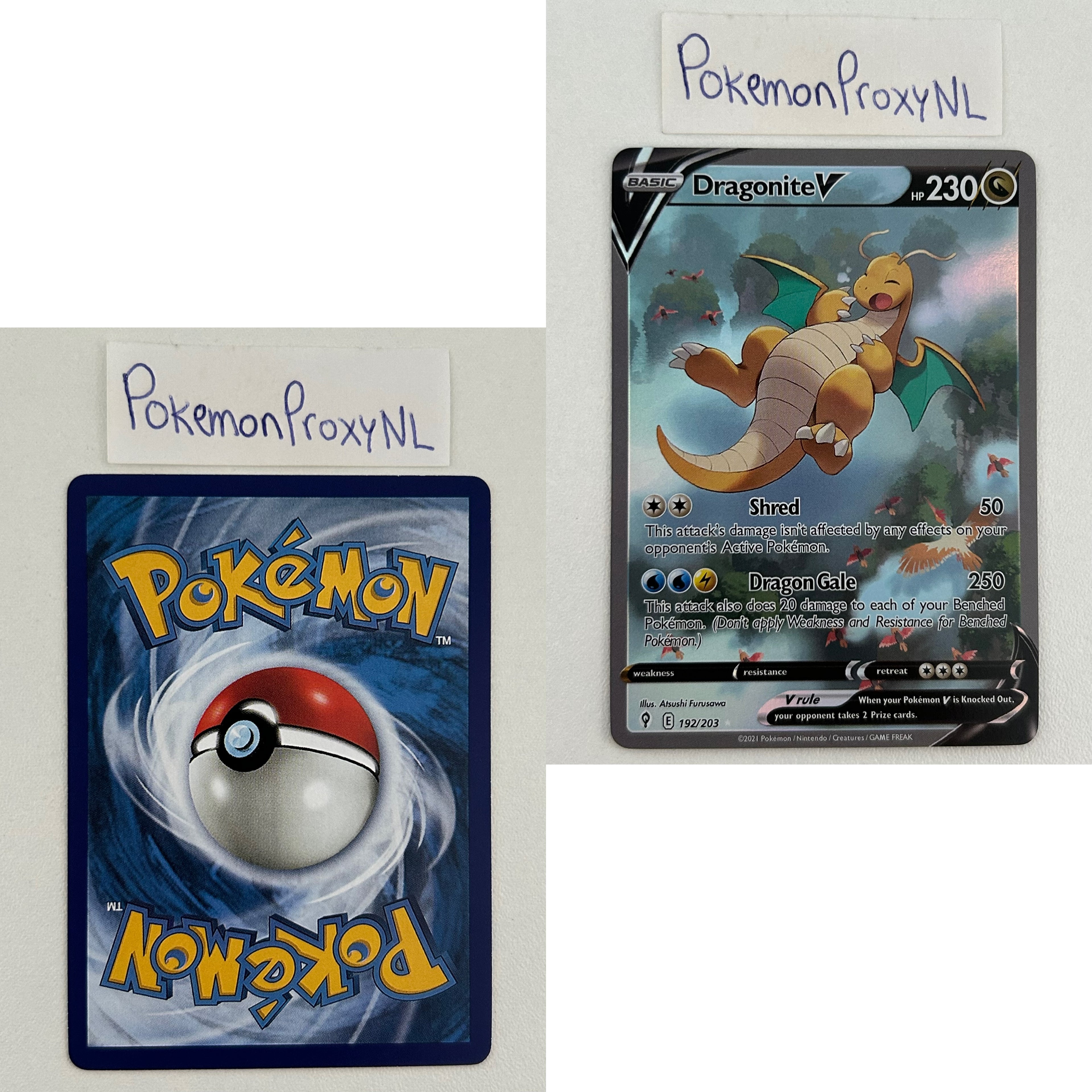 Evolving Skies Set (EVS) / 001/203 - 237/203 / 2021 / PROXY Pokémon TCG card(s)