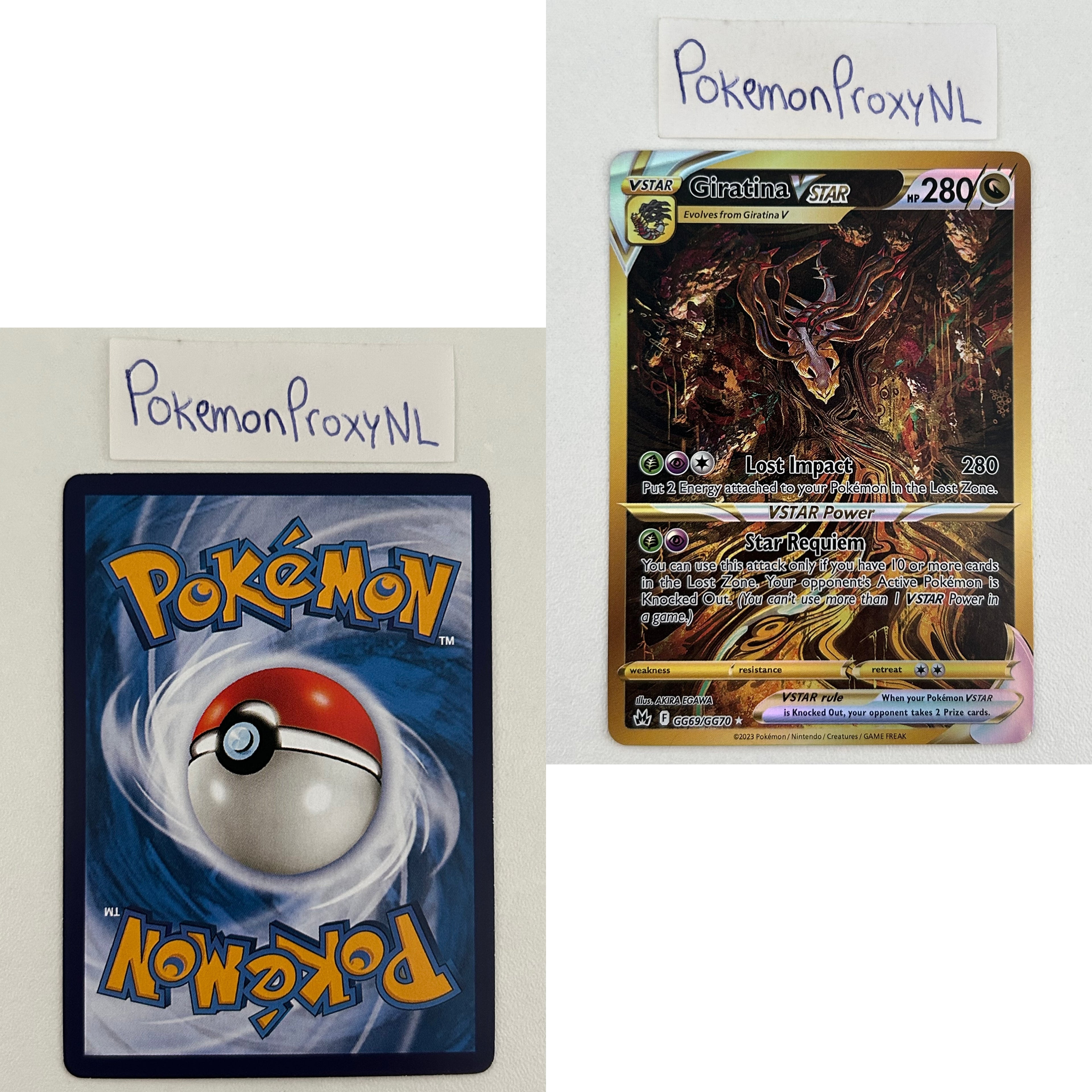 Crown Zenith Set (CRZ) / 001/159 - GG70/GG70 / 2023 / PROXY Pokémon TCG card(s)
