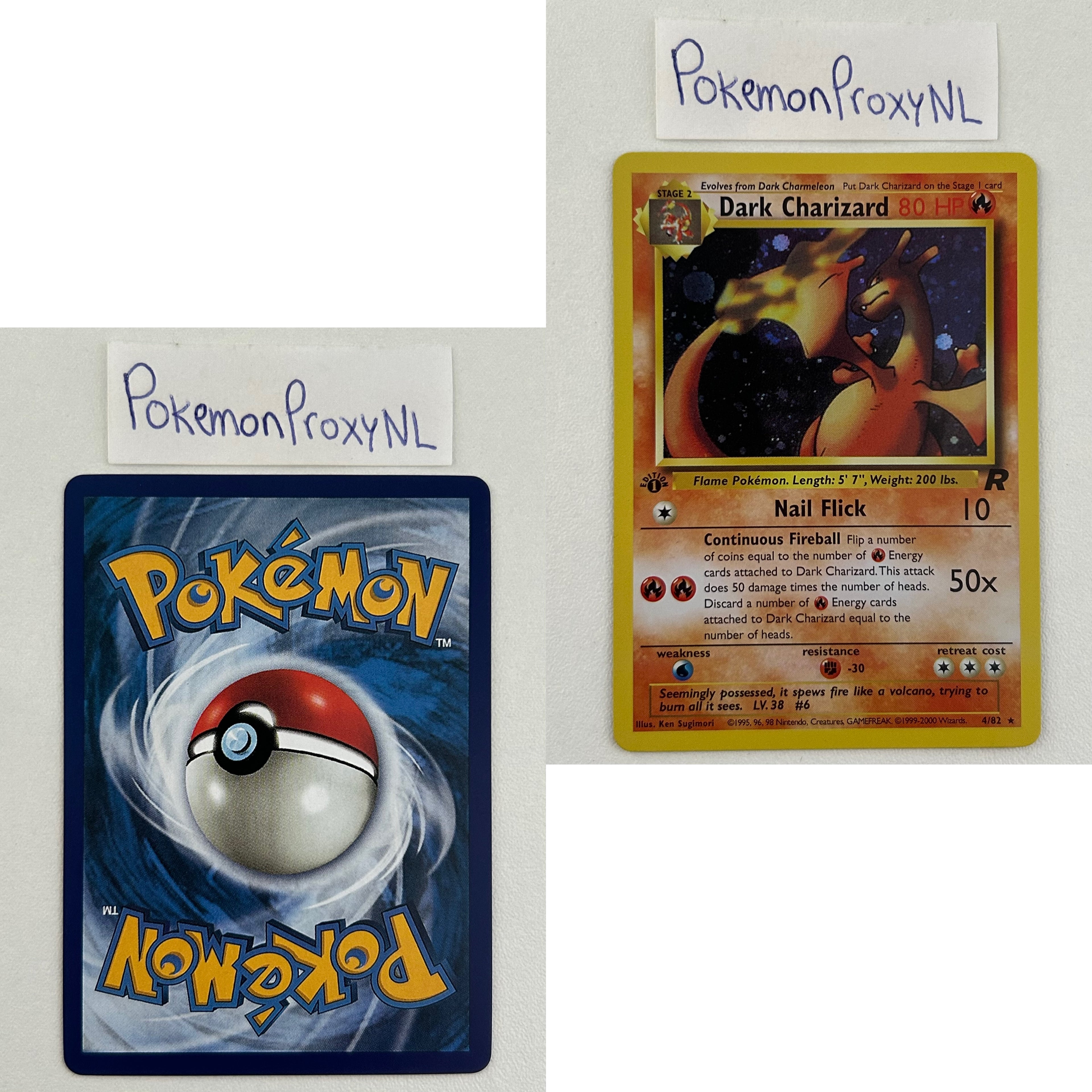 Team Rocket Set (first edition) (RO) / 1/82 - 83/82 / 1999 / PROXY Pokémon TCG card(s)