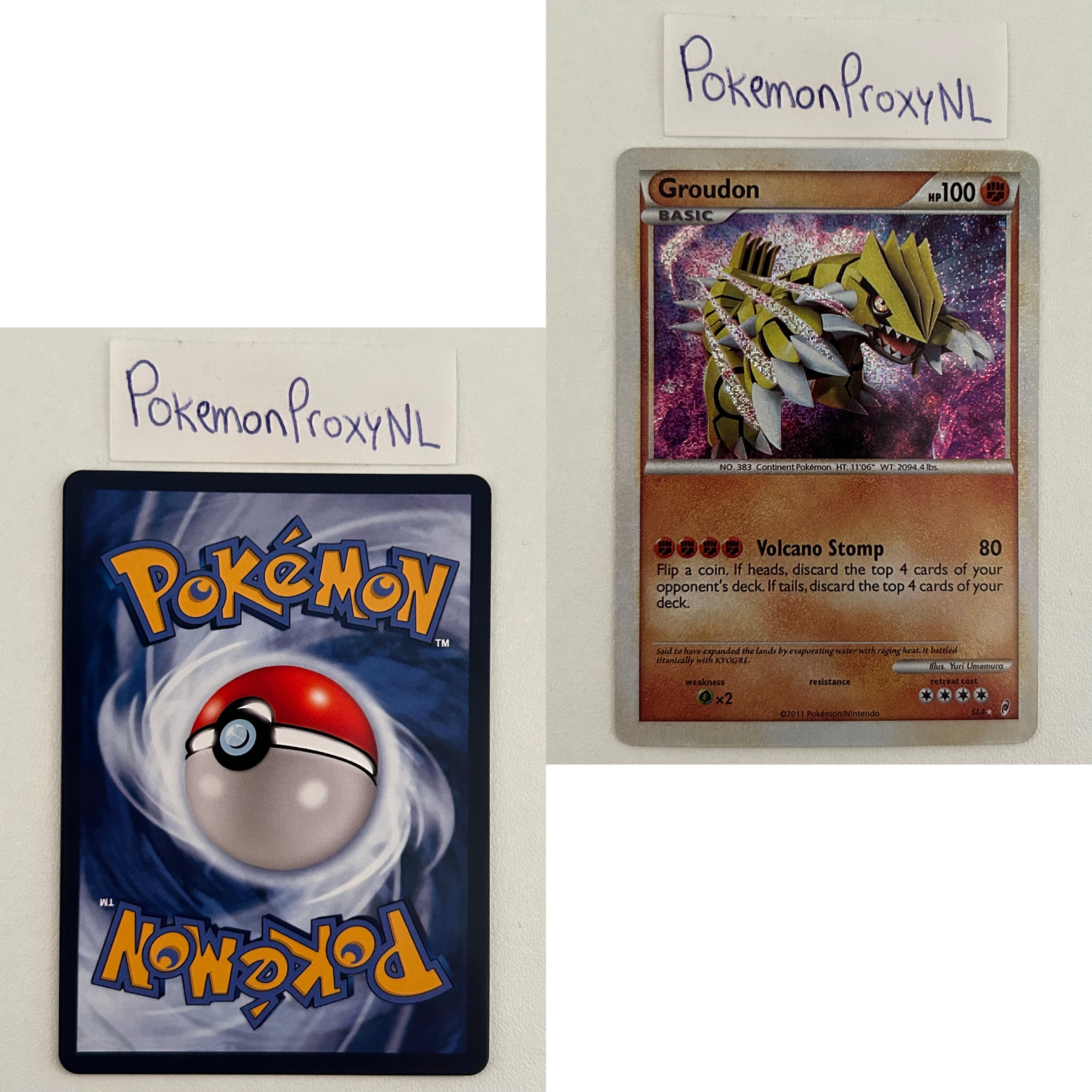 Call of Legends Set (CL) / SL1 - SL11 / 2010 / PROXY Pokémon TCG card(s)