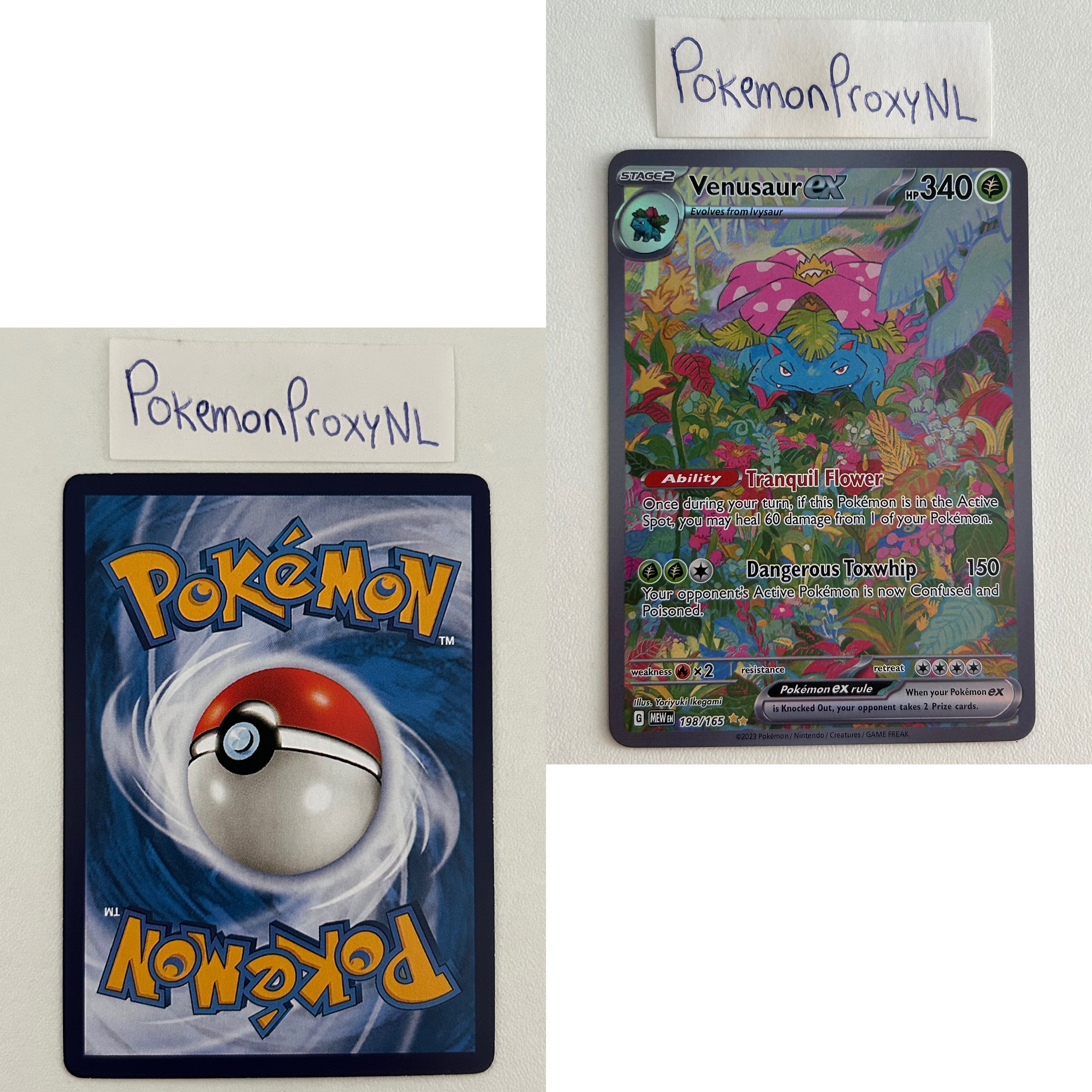 Pokémon 151 Set (MEW) / 001/165 - 207/165 / 2023 / PROXY Pokémon TCG card(s)