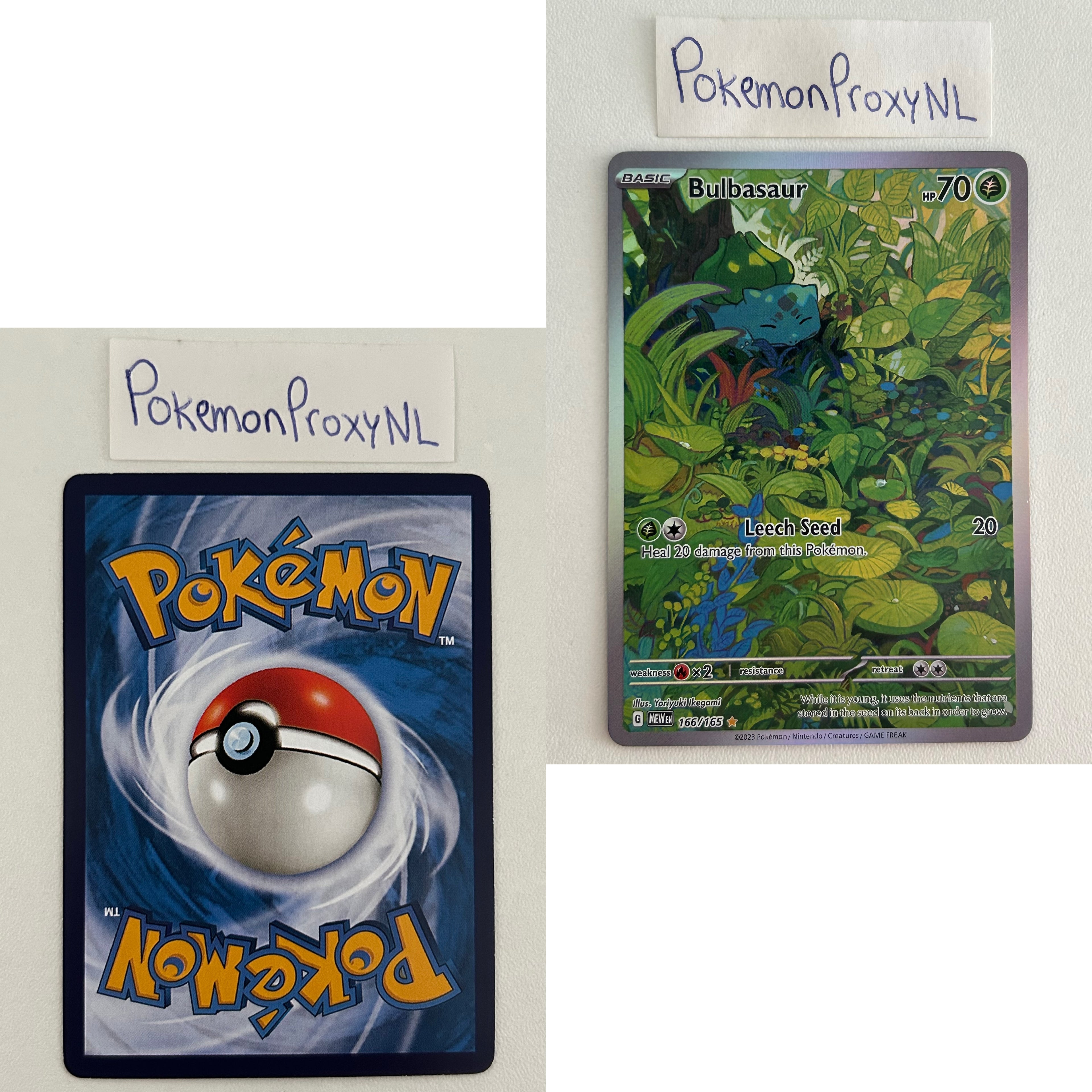 Pokémon 151 Set (MEW) / 001/165 - 207/165 / 2023 / PROXY Pokémon TCG card(s)