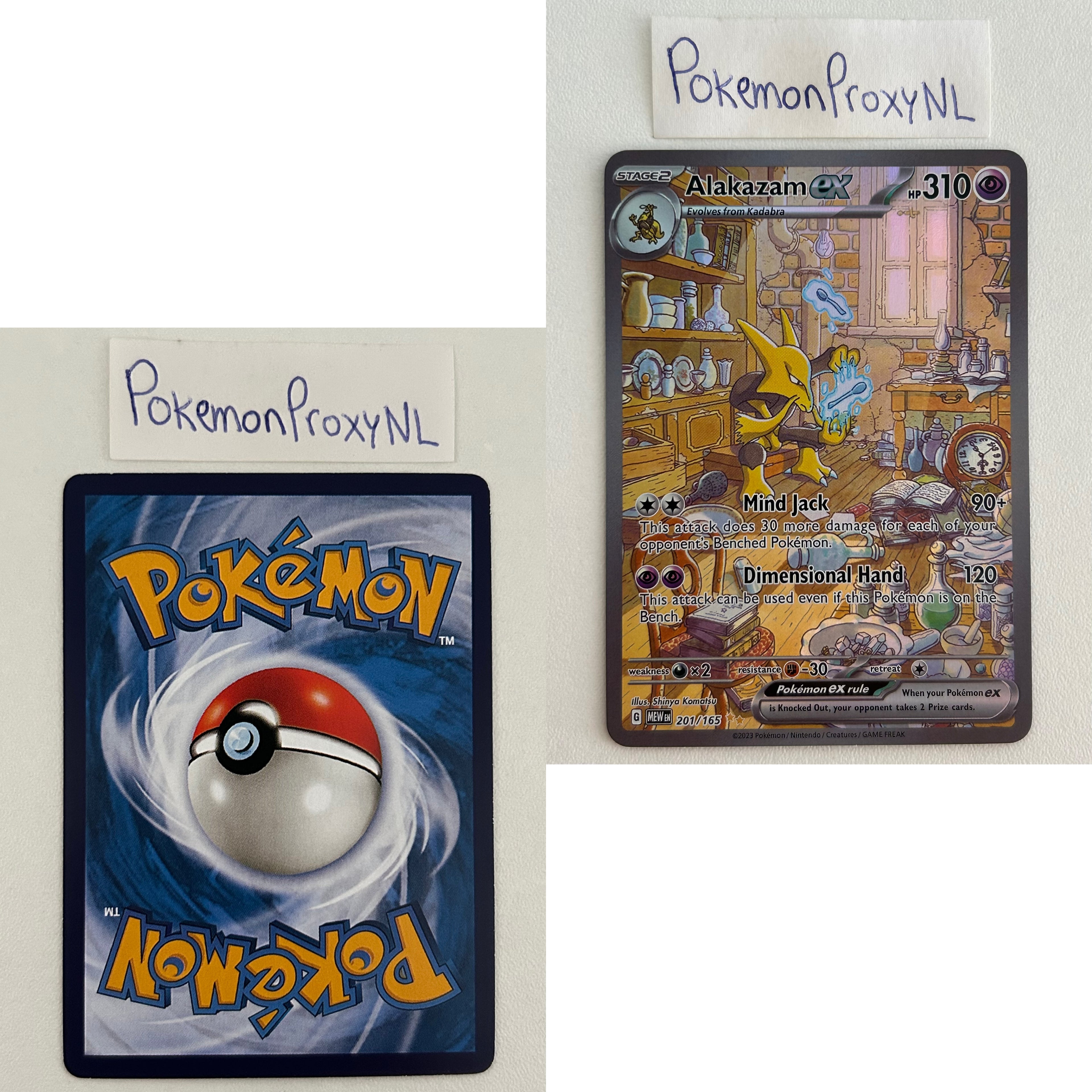 Pokémon 151 Set (MEW) / 001/165 - 207/165 / 2023 / PROXY Pokémon TCG card(s)