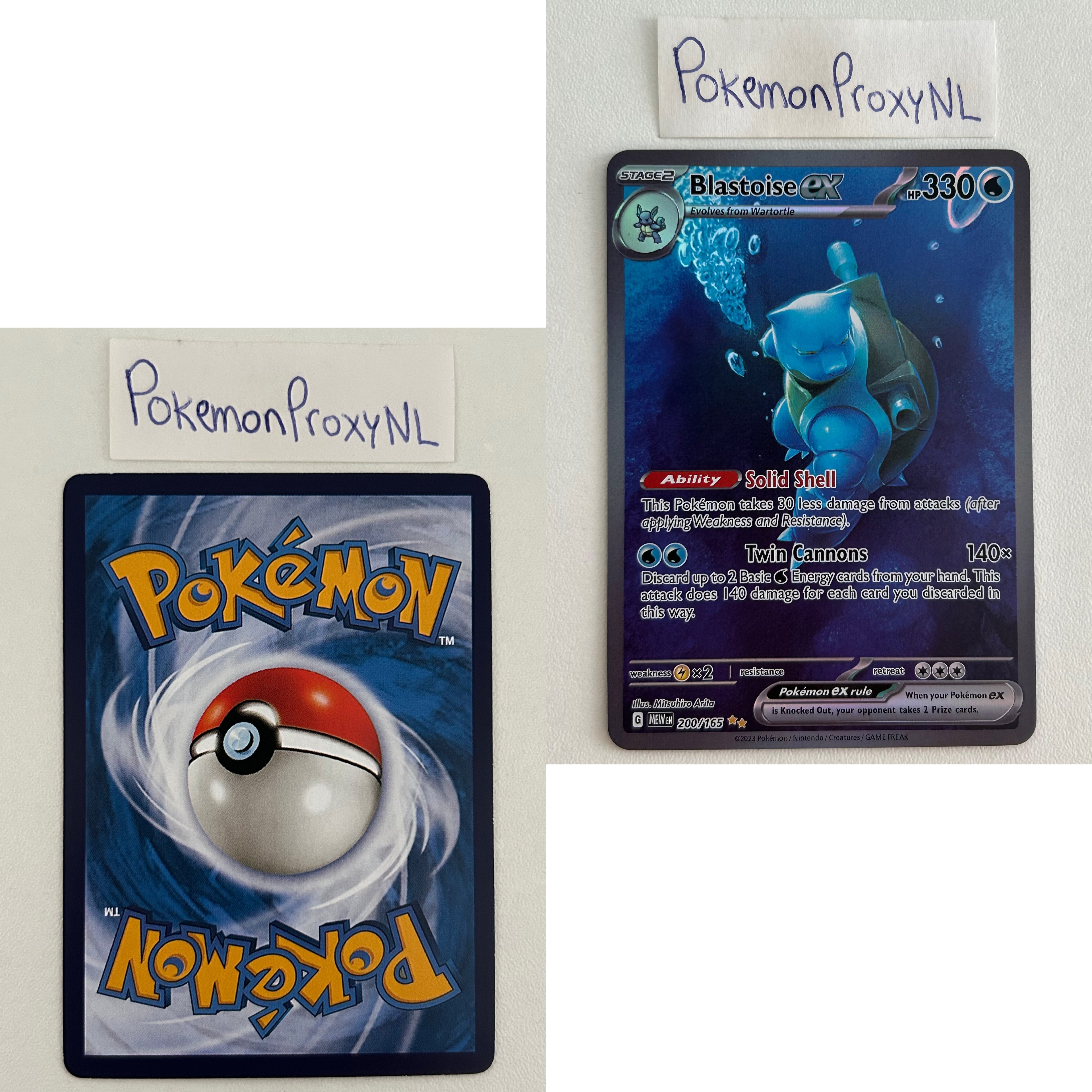 Pokémon 151 Set (MEW) / 001/165 - 207/165 / 2023 / PROXY Pokémon TCG card(s)