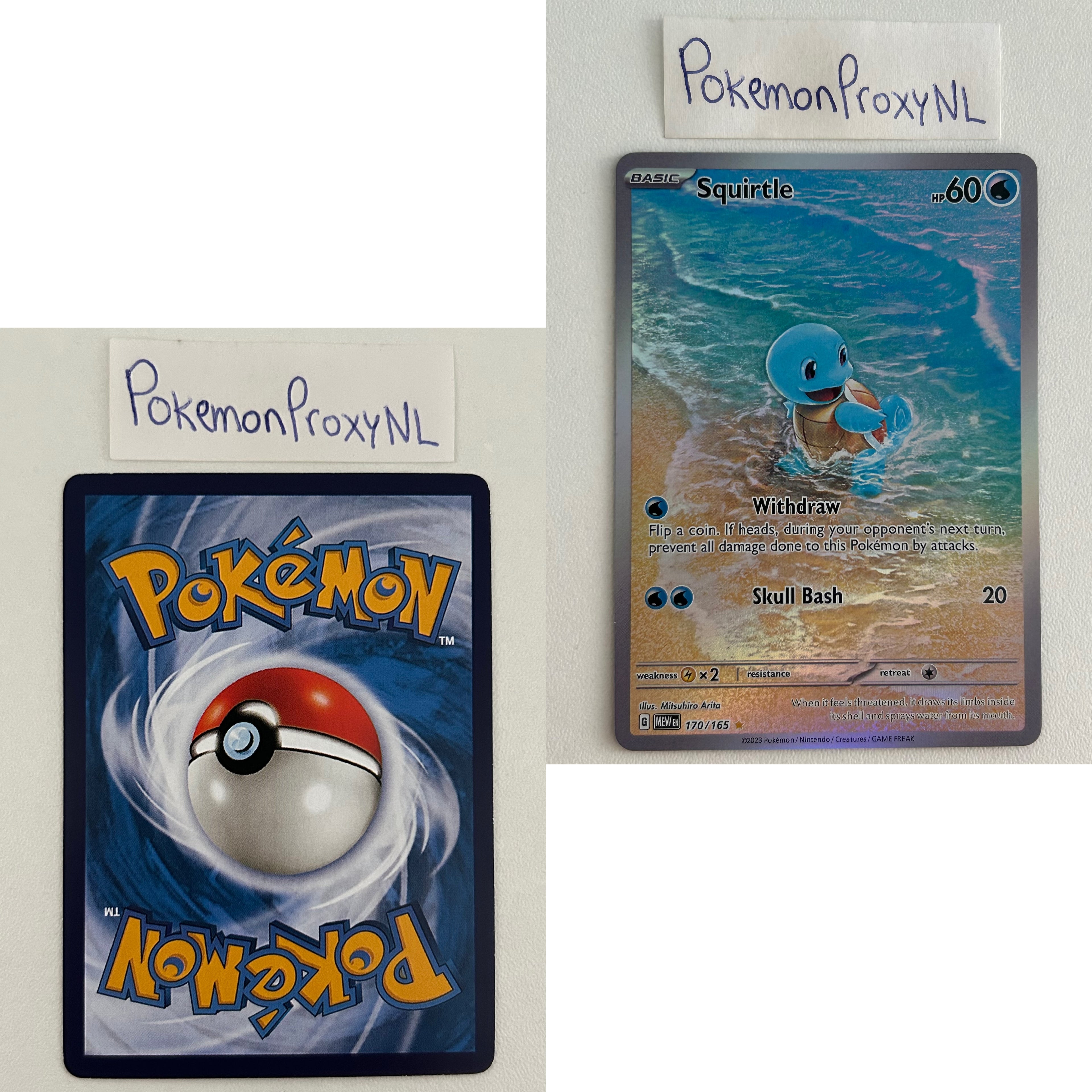 Pokémon 151 Set (MEW) / 001/165 - 207/165 / 2023 / PROXY Pokémon TCG card(s)