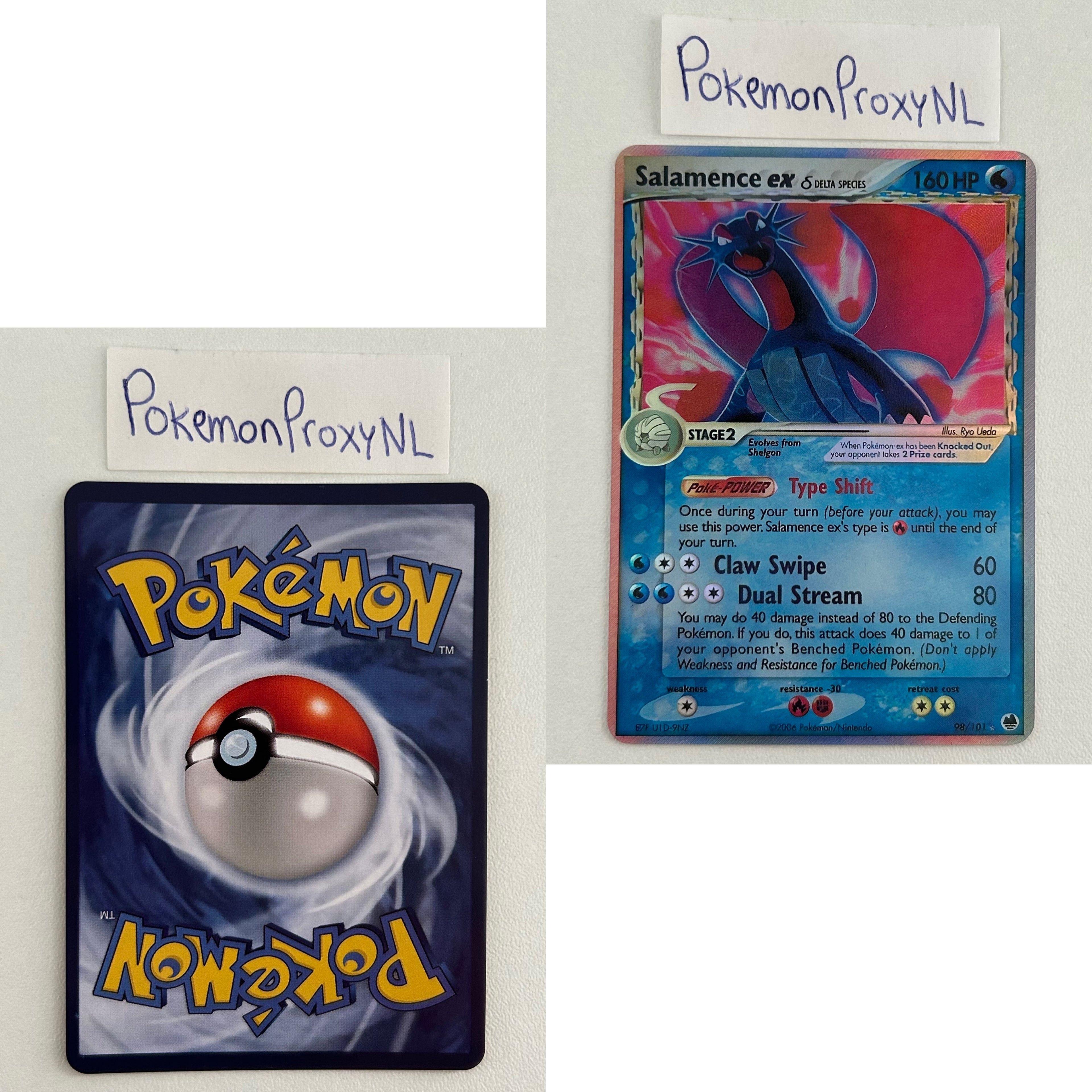 Dragon Frontiers Set (DF) / 1/101 - 101/101 / 2006 / PROXY Pokémon TCG card(s)