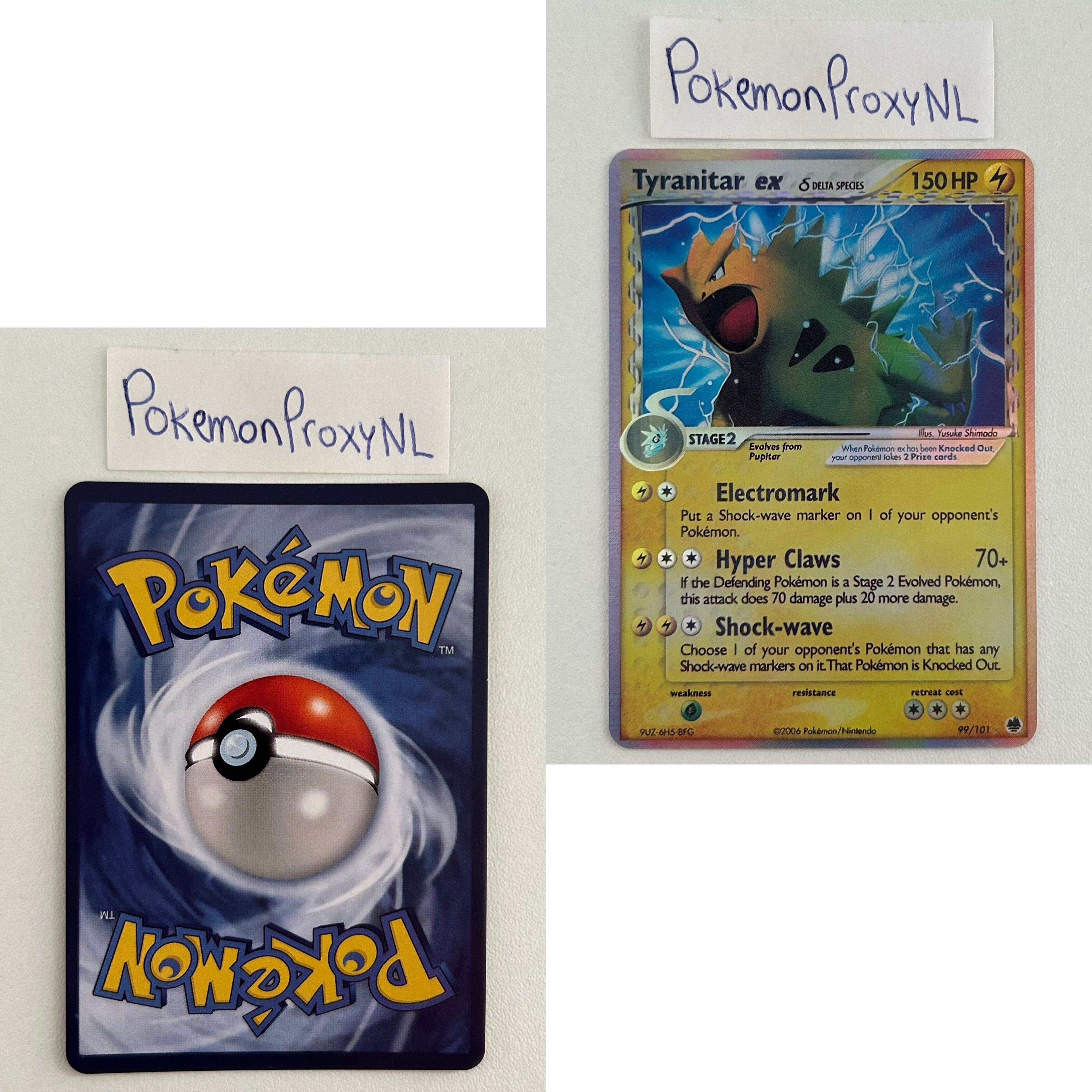 Dragon Frontiers Set (DF) / 1/101 - 101/101 / 2006 / PROXY Pokémon TCG card(s)