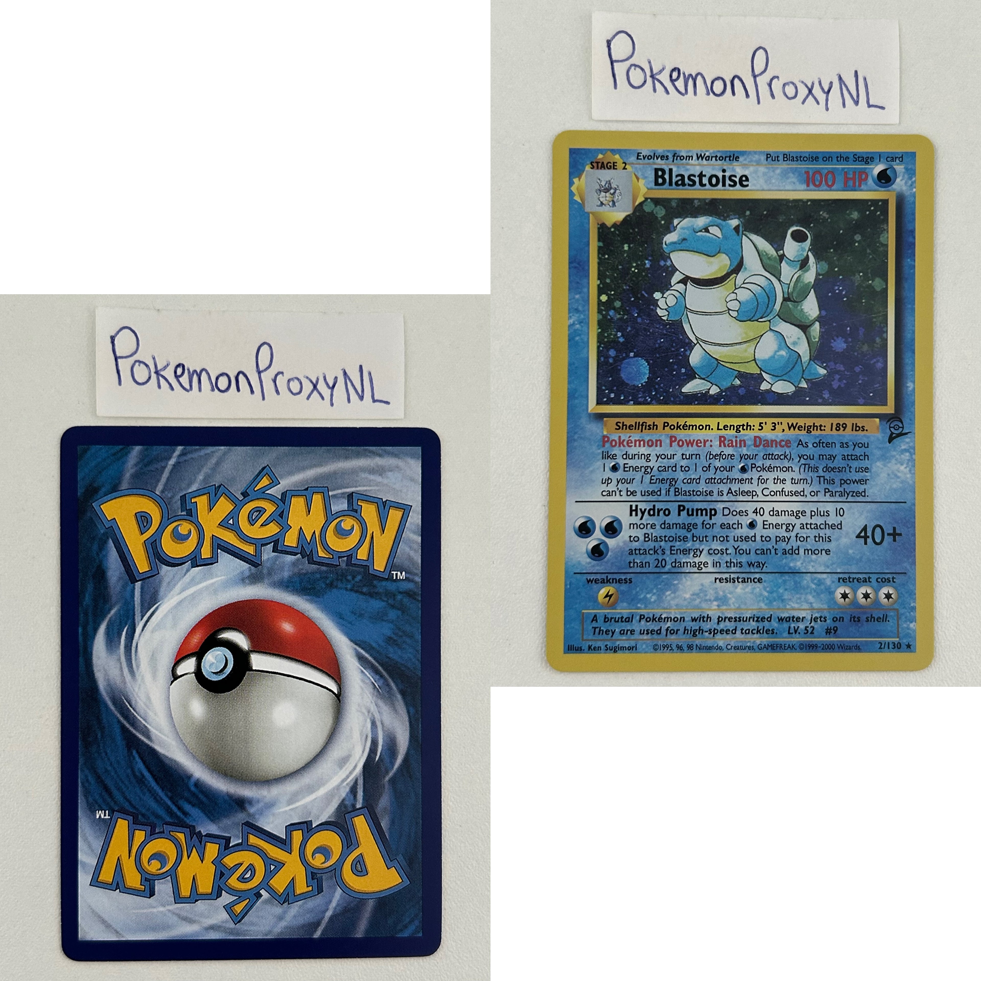 Base Set 2 Set (B2) / 1/130 - 130/130 / 2000 / PROXY Pokémon TCG card(s)