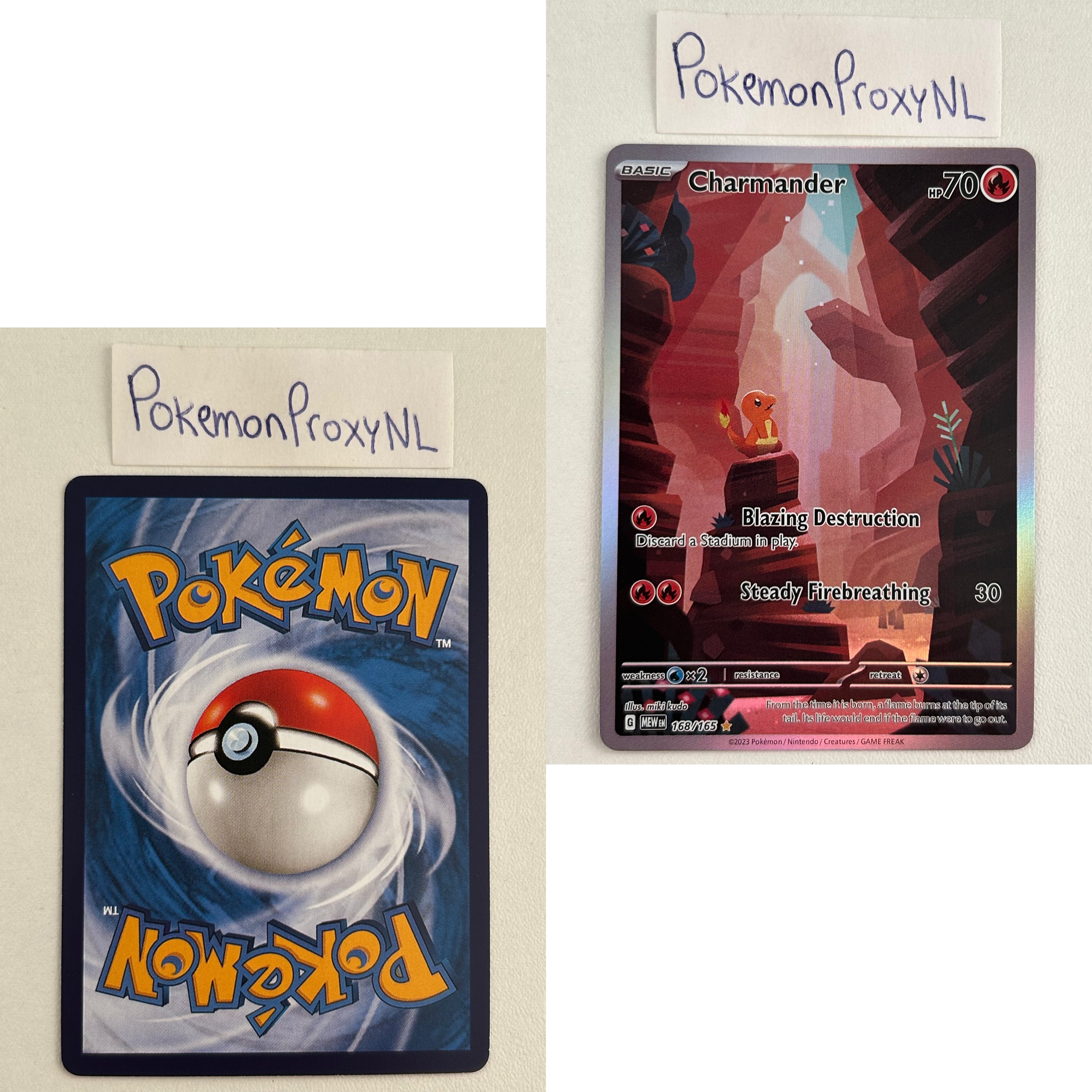 Pokémon 151 Set (MEW) / 001/165 - 207/165 / 2023 / PROXY Pokémon TCG card(s)