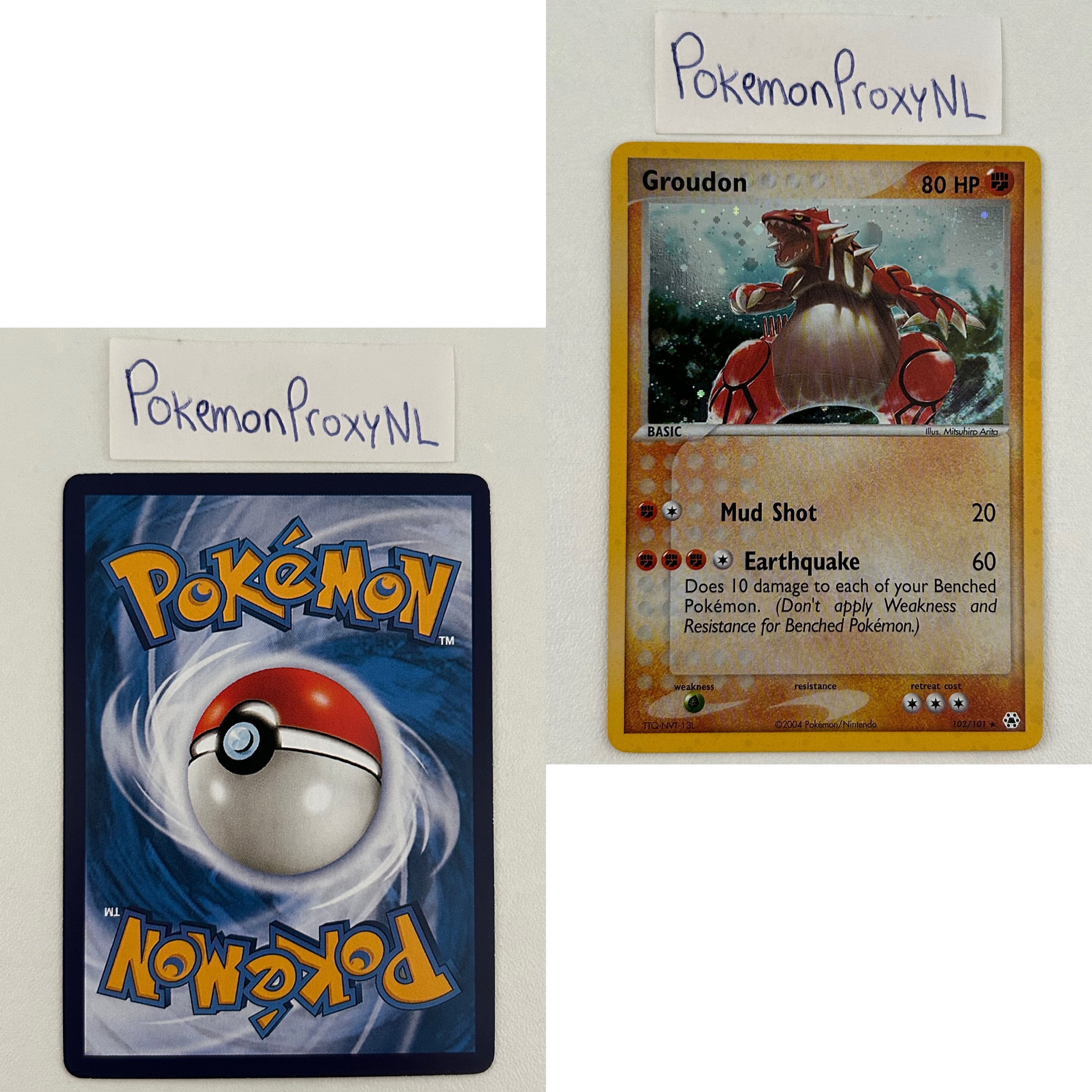 Hidden Legends Set (HL) / 1/101 - 102/101 / 2004 / PROXY Pokémon TCG card(s)