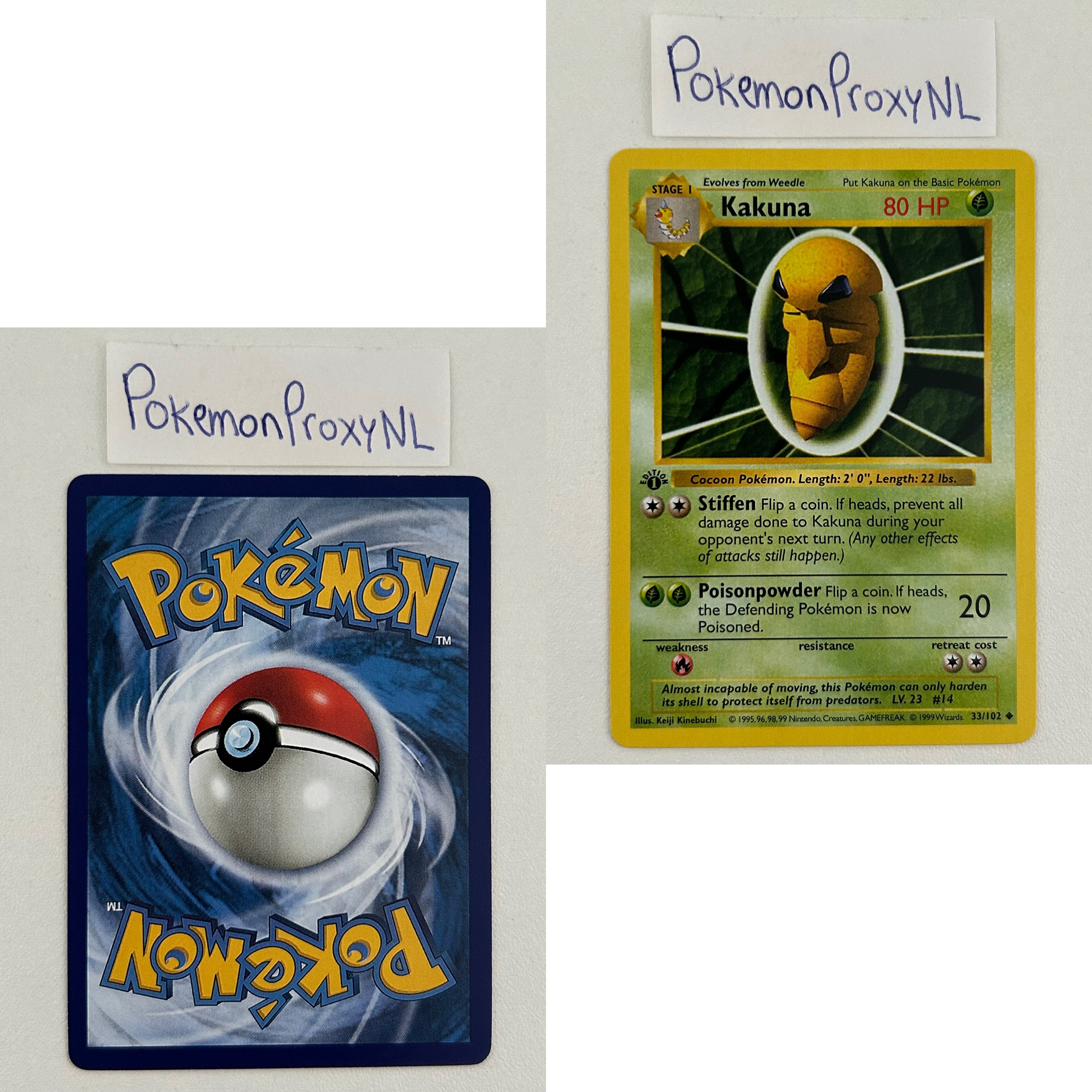 Base Set Set (first edition + shadowless) (BS) / 1/102 - 102/102 / 1999 / PROXY Pokémon TCG card(s)