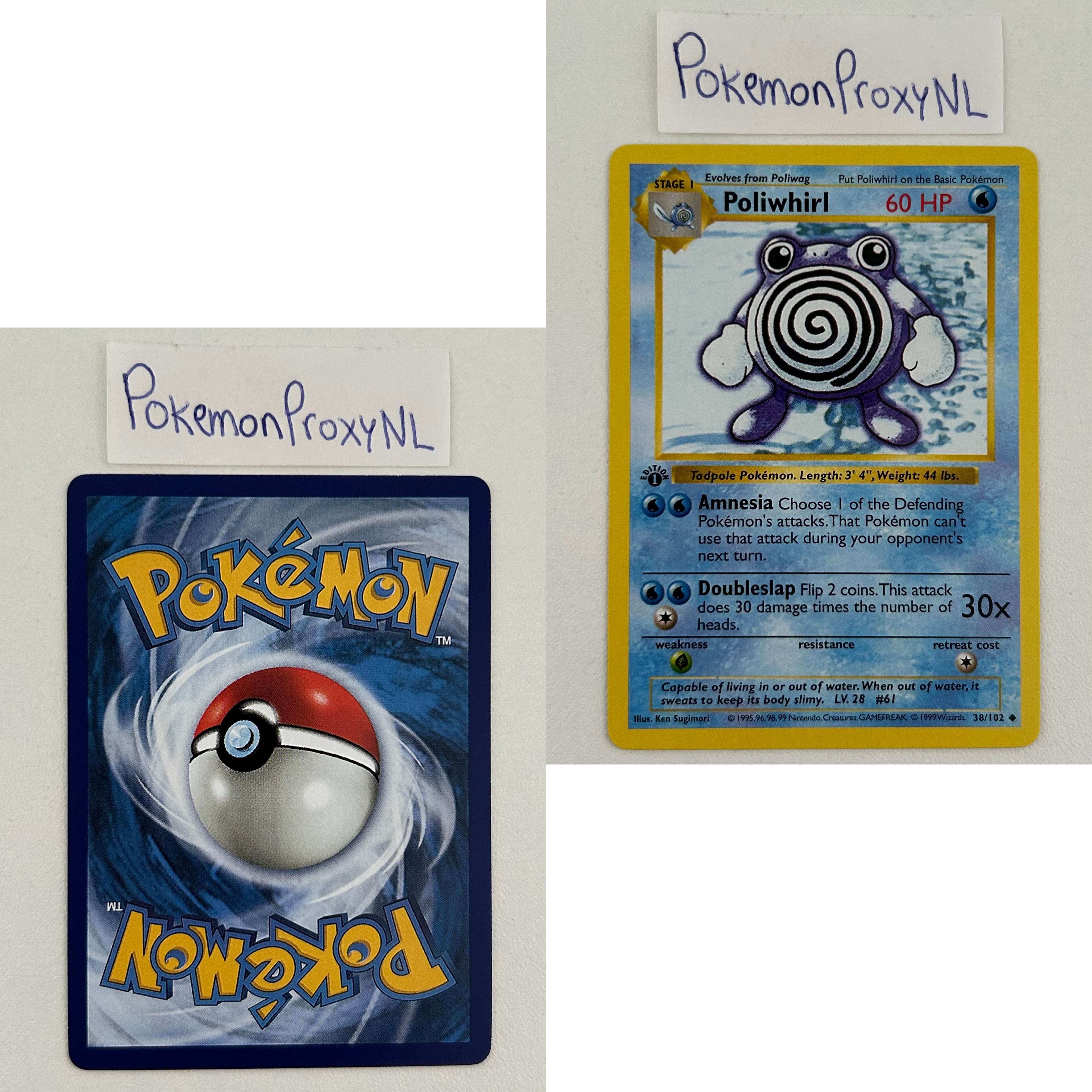 Base Set Set (first edition + shadowless) (BS) / 1/102 - 102/102 / 1999 / PROXY Pokémon TCG card(s)