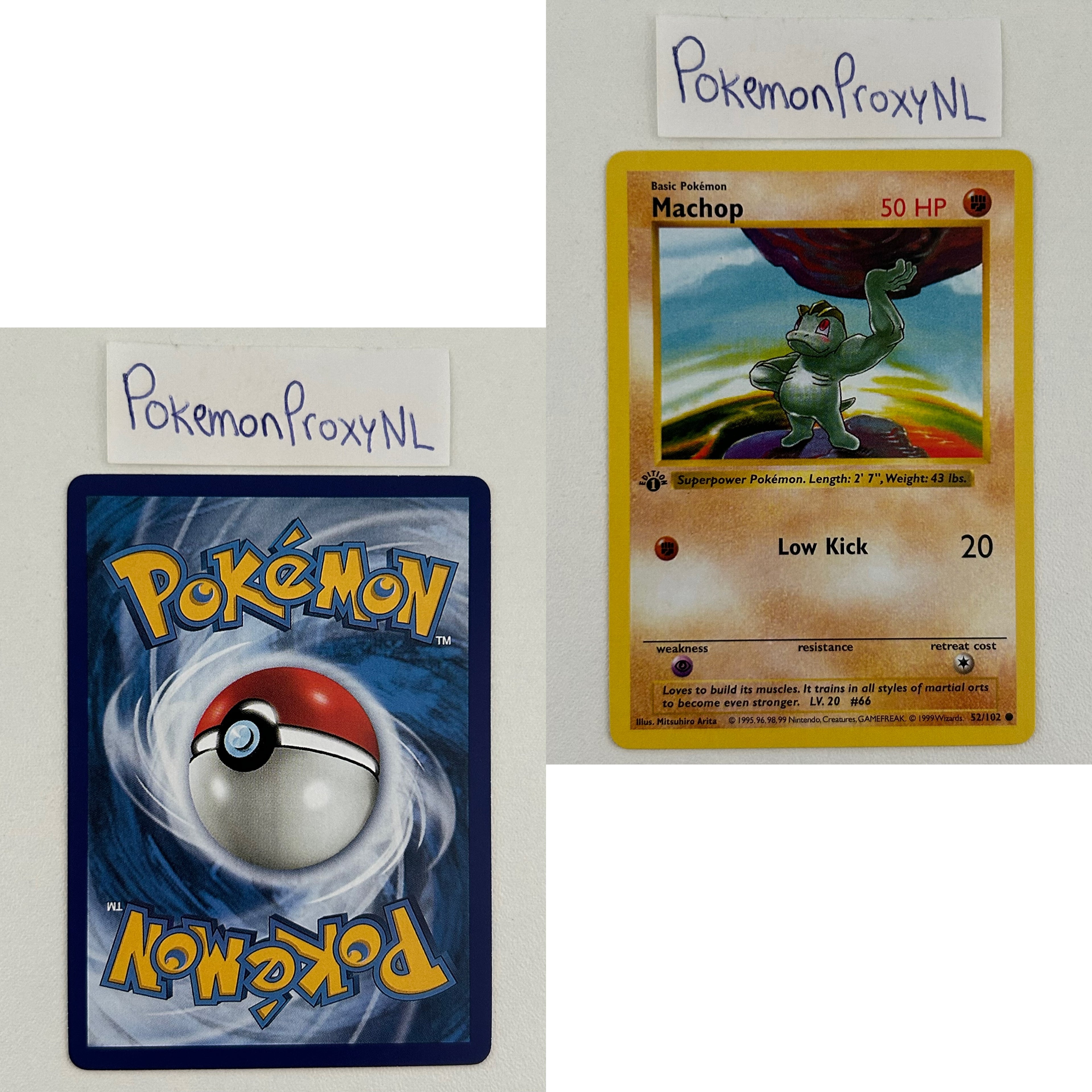 Base Set Set (first edition + shadowless) (BS) / 1/102 - 102/102 / 1999 / PROXY Pokémon TCG card(s)