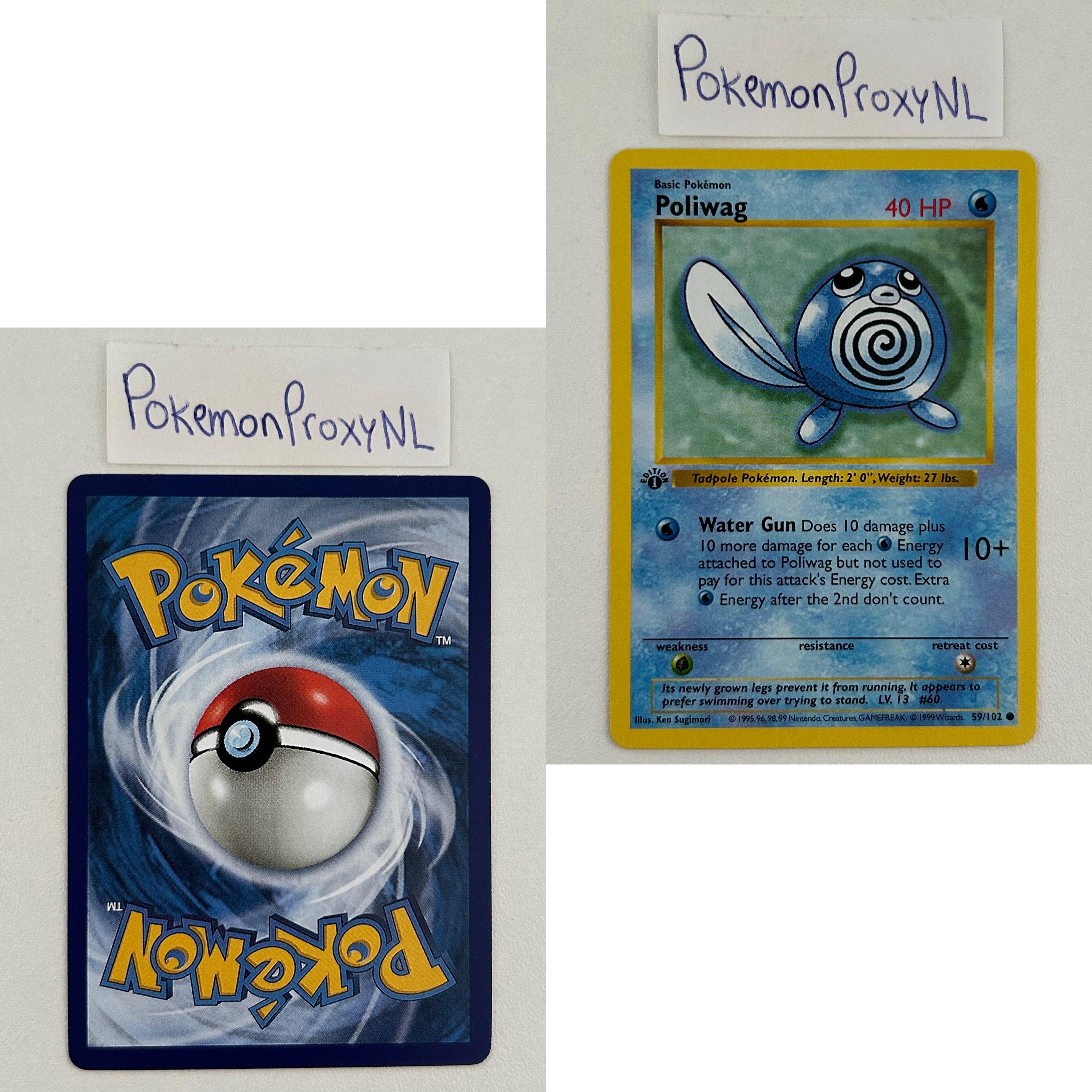 Base Set Set (first edition + shadowless) (BS) / 1/102 - 102/102 / 1999 / PROXY Pokémon TCG card(s)
