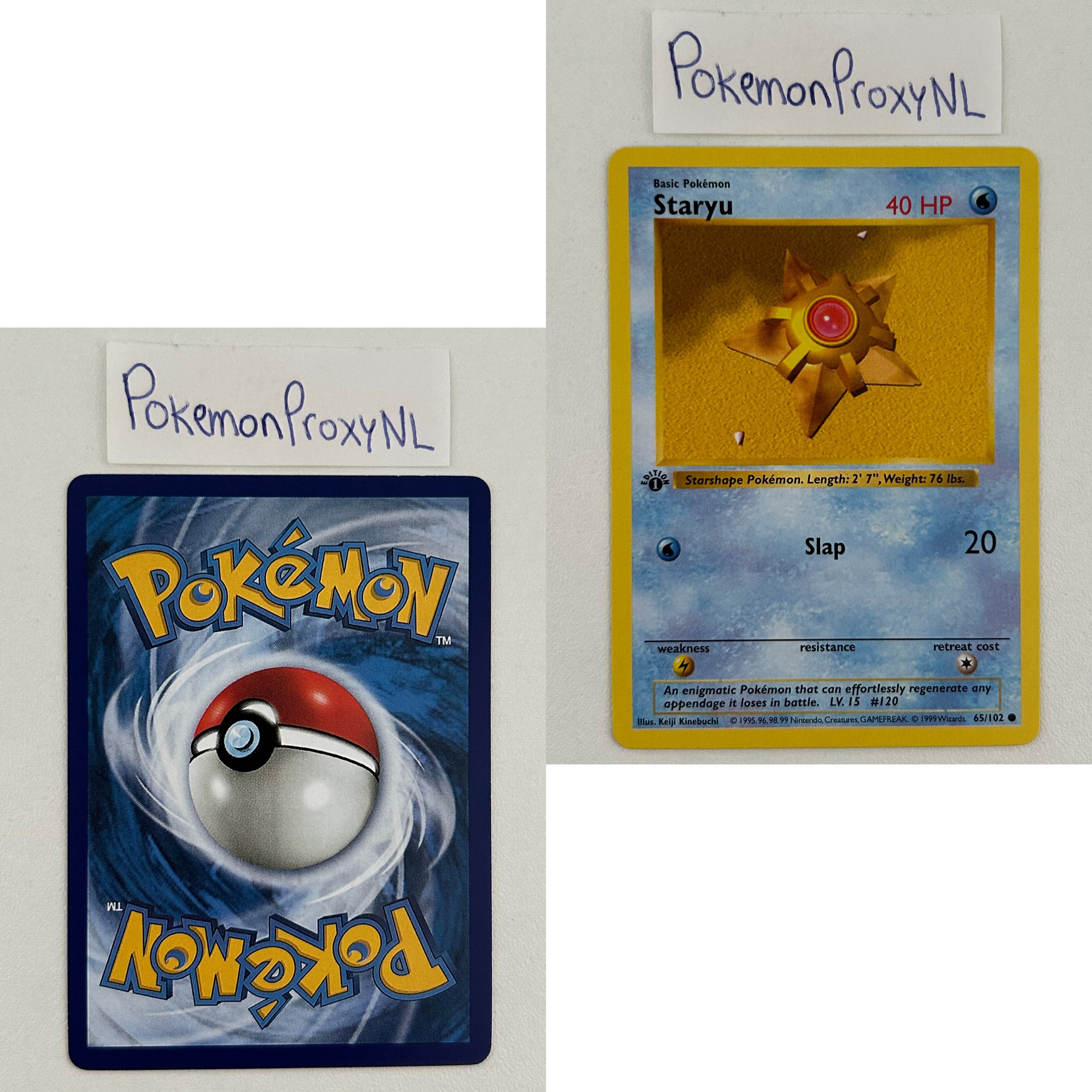 Base Set Set (first edition + shadowless) (BS) / 1/102 - 102/102 / 1999 / PROXY Pokémon TCG card(s)