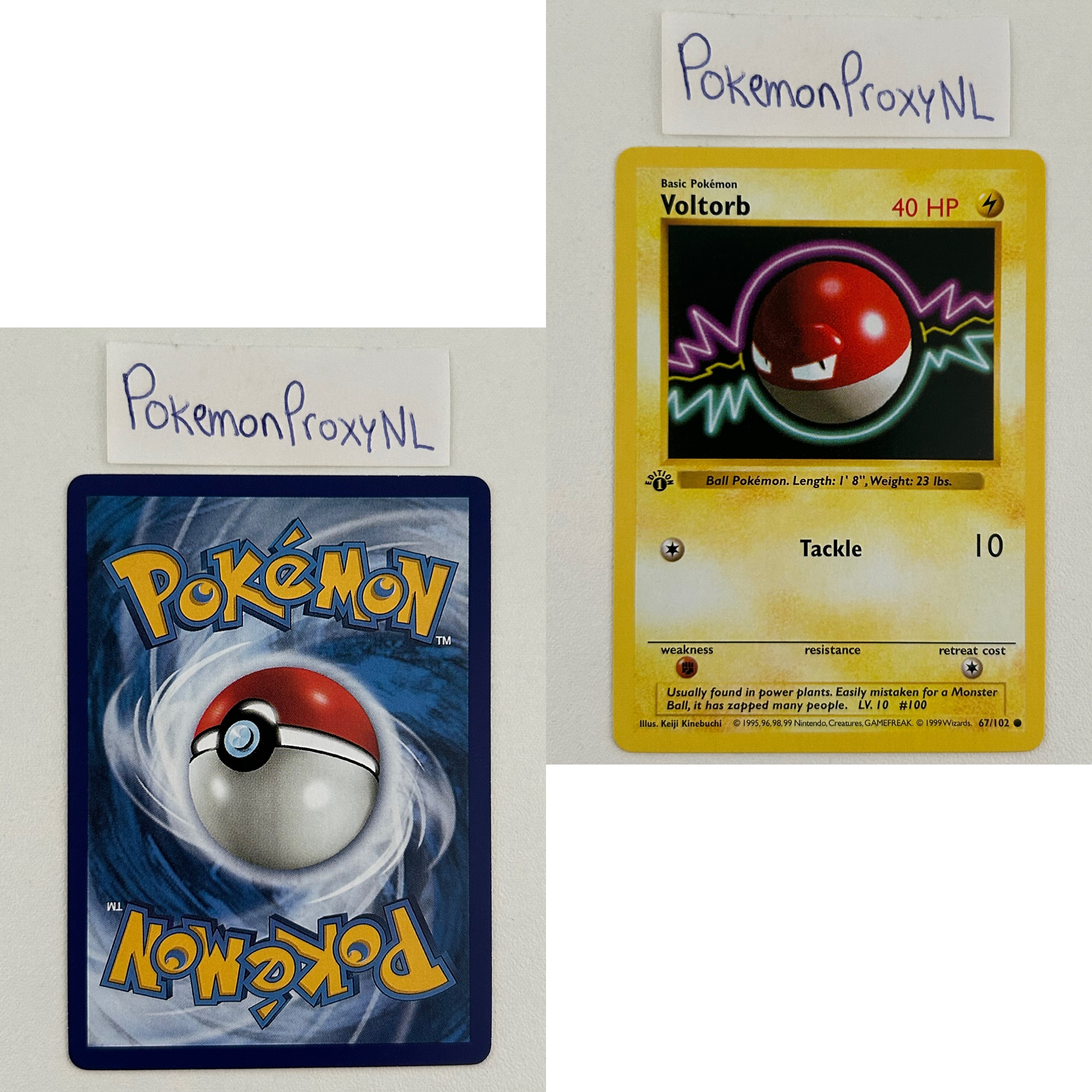 Base Set Set (first edition + shadowless) (BS) / 1/102 - 102/102 / 1999 / PROXY Pokémon TCG card(s)
