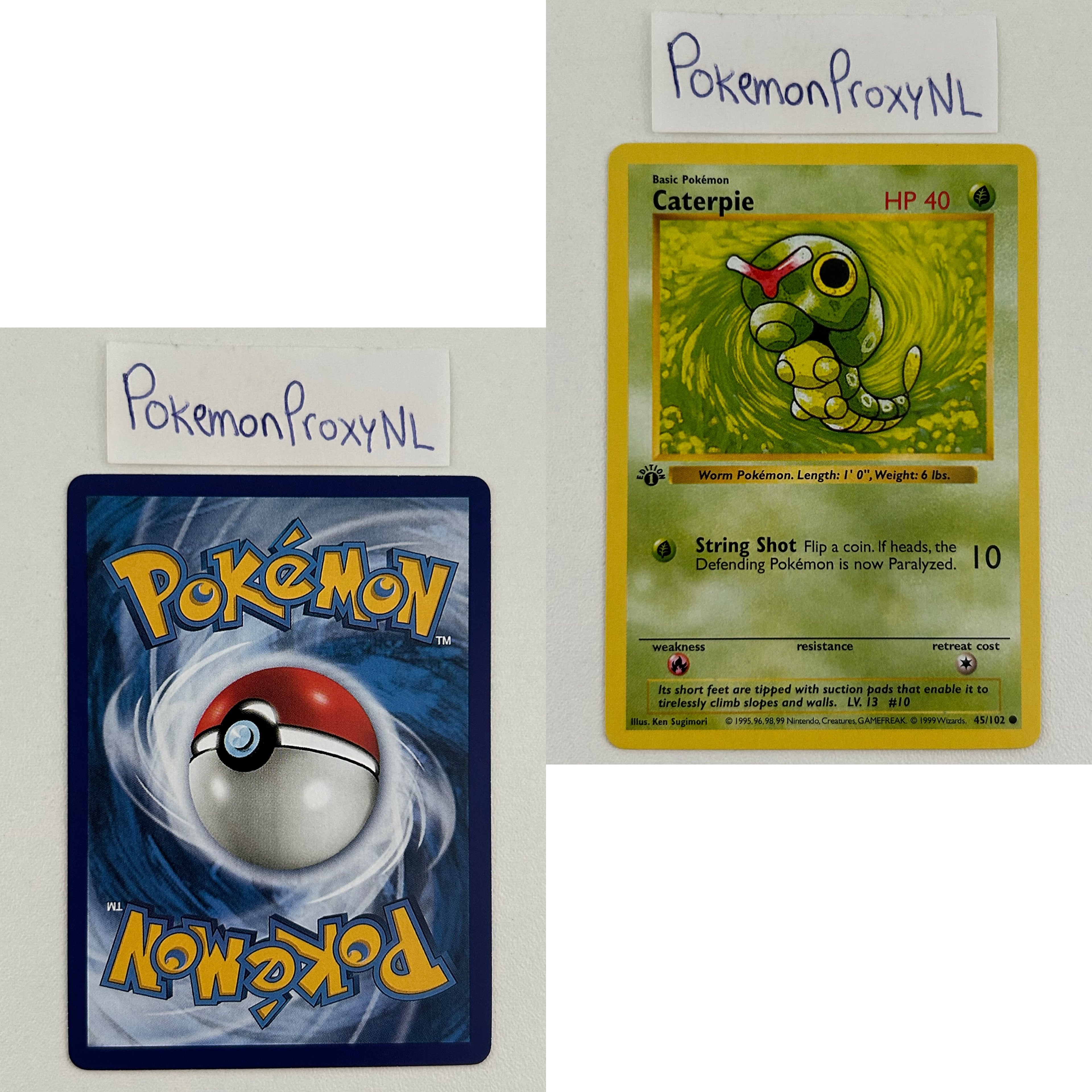 Base Set Set (first edition + shadowless) (BS) / 1/102 - 102/102 / 1999 / PROXY Pokémon TCG card(s)