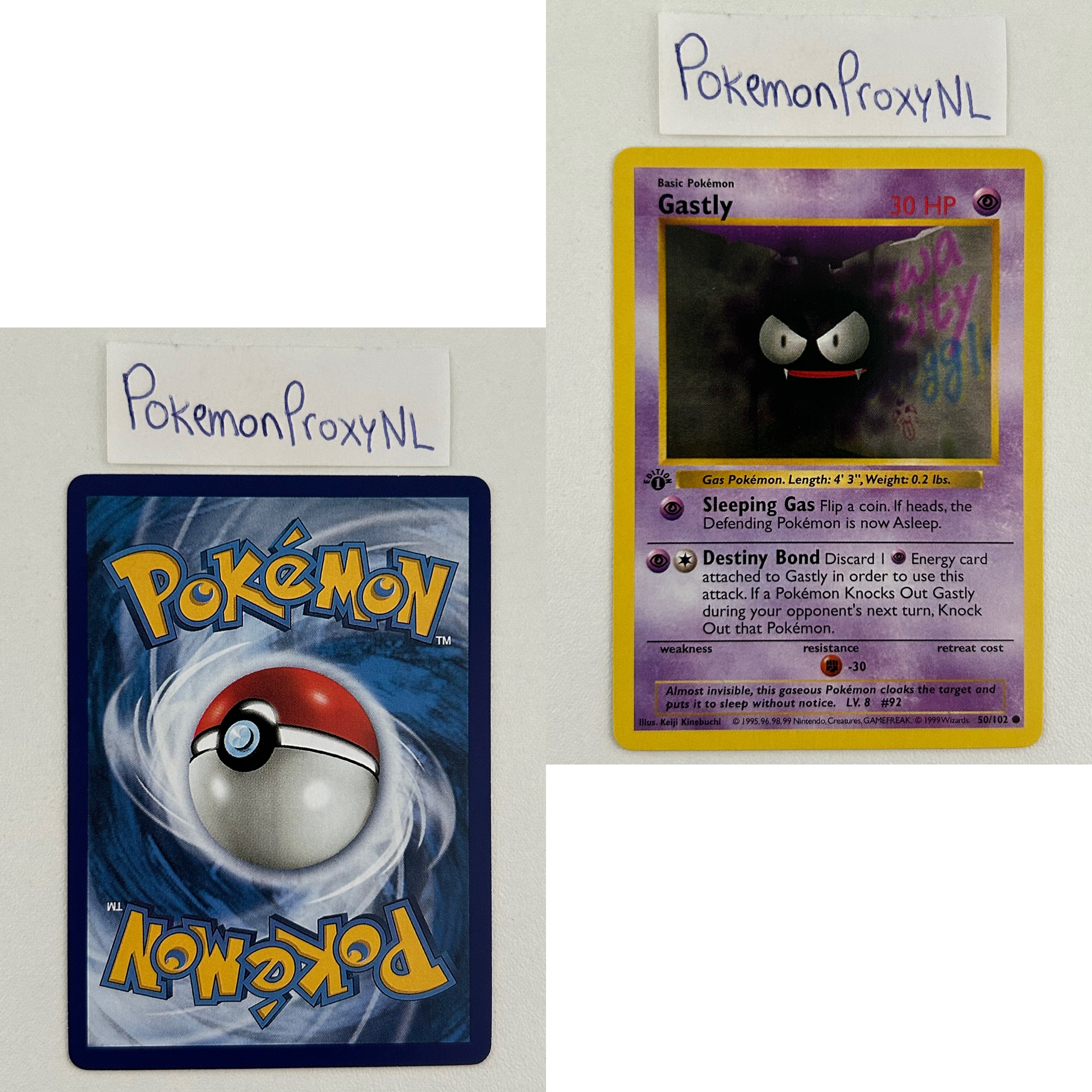 Base Set Set (first edition + shadowless) (BS) / 1/102 - 102/102 / 1999 / PROXY Pokémon TCG card(s)