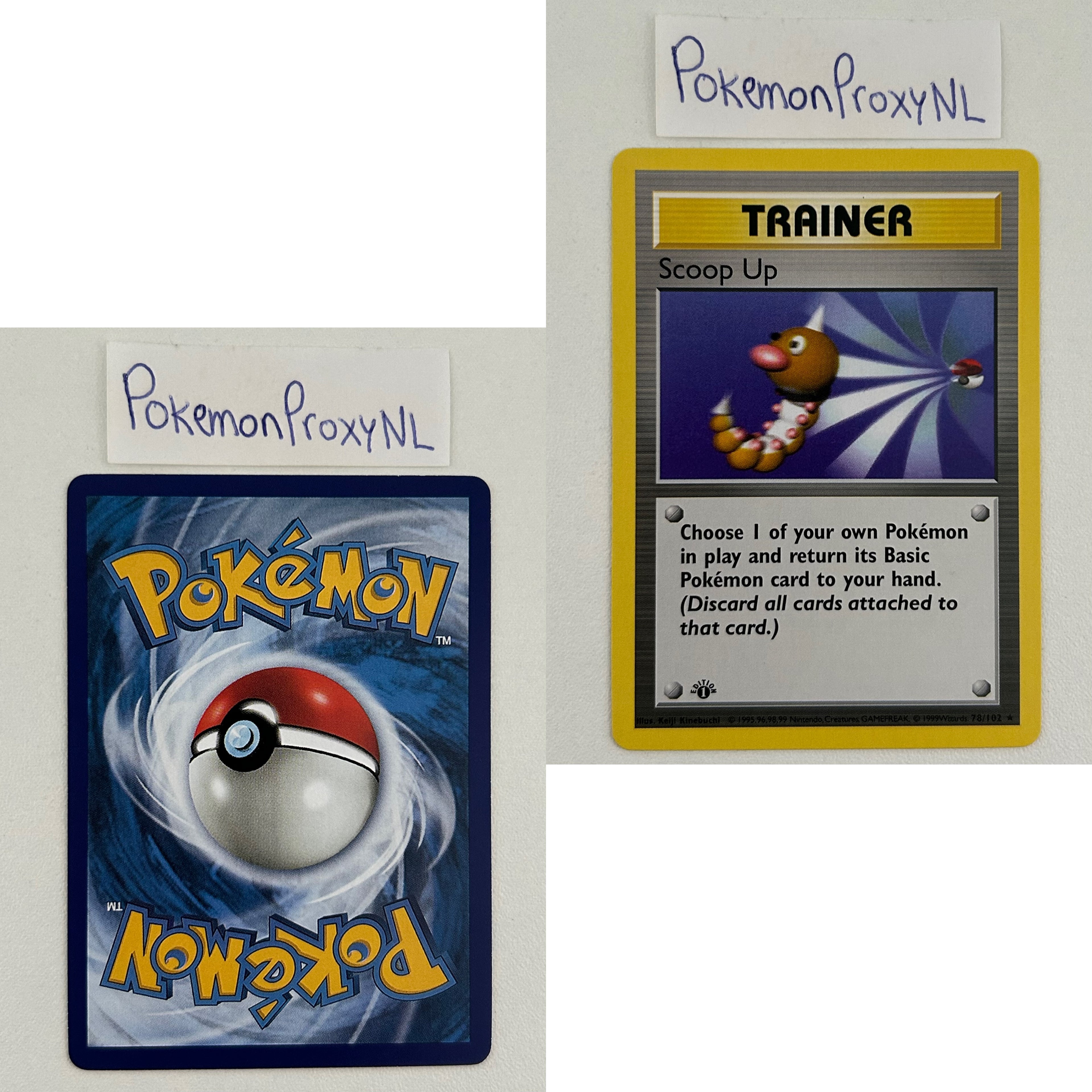 Base Set Set (first edition + shadowless) (BS) / 1/102 - 102/102 / 1999 / PROXY Pokémon TCG card(s)