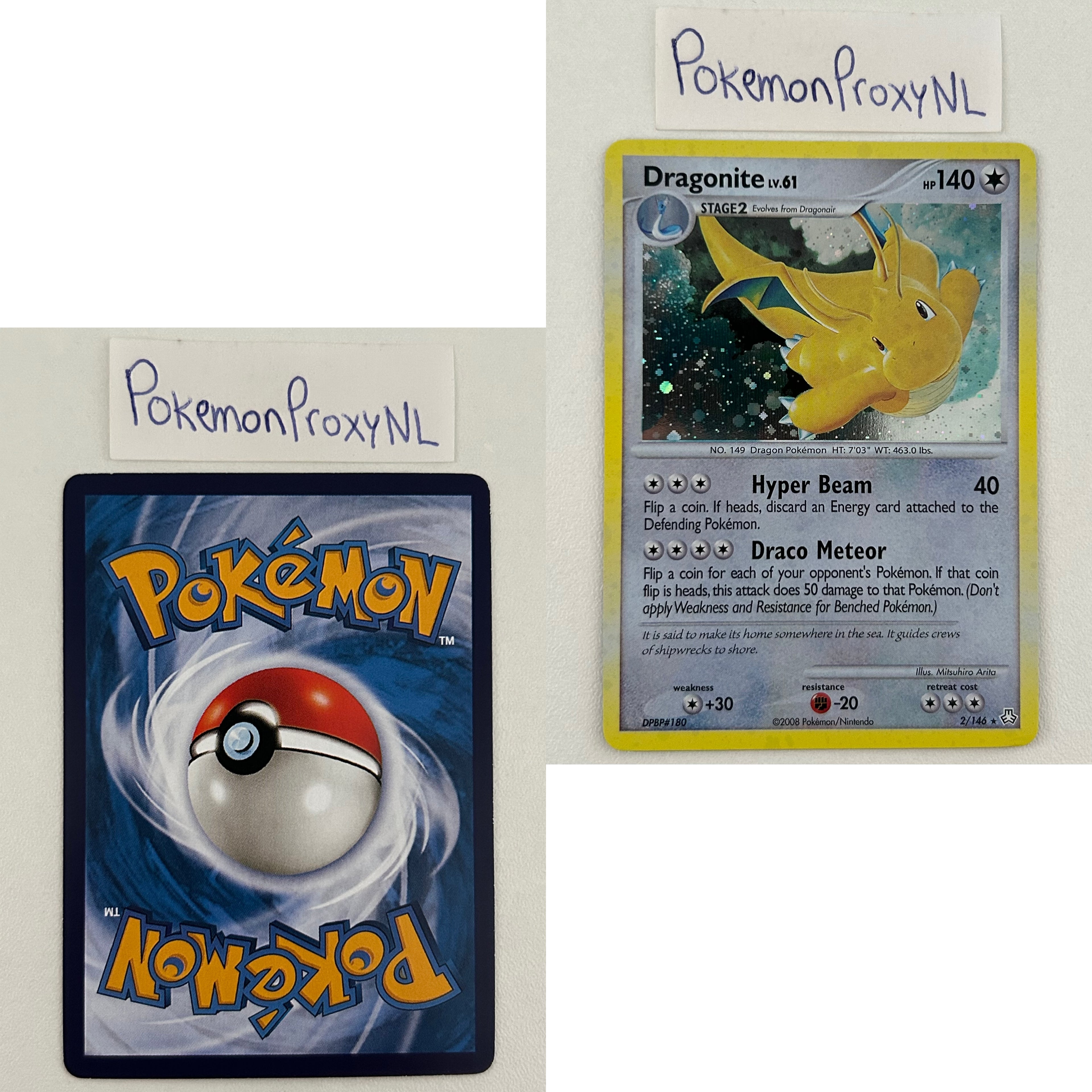 Legends Awakened Set (LA) / 1/146 - 146/146 / 2008 / PROXY Pokémon TCG card(s)