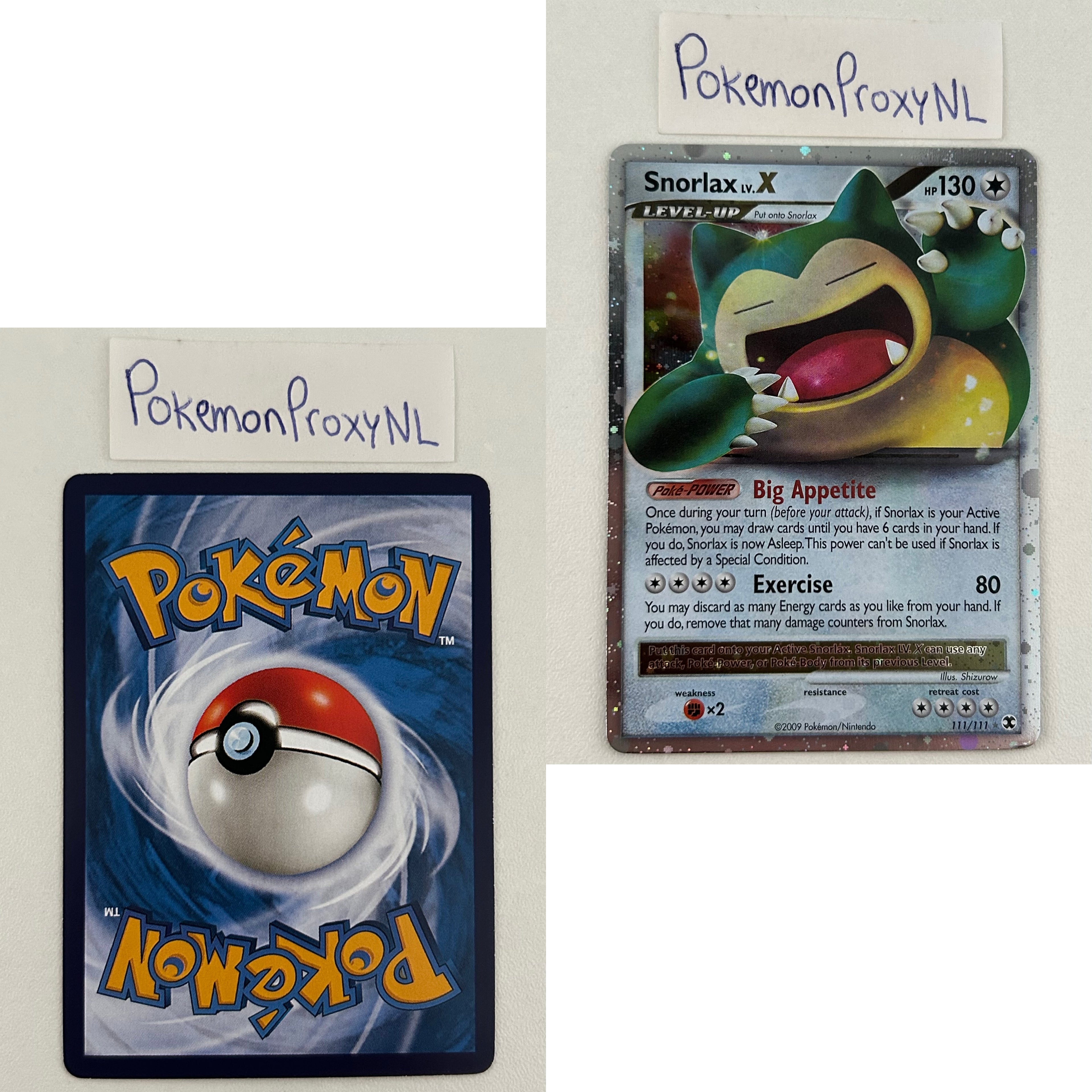 Rising Rivals Set (RR) / 1/111 - 114/111 / 2009 / PROXY Pokémon TCG card(s)
