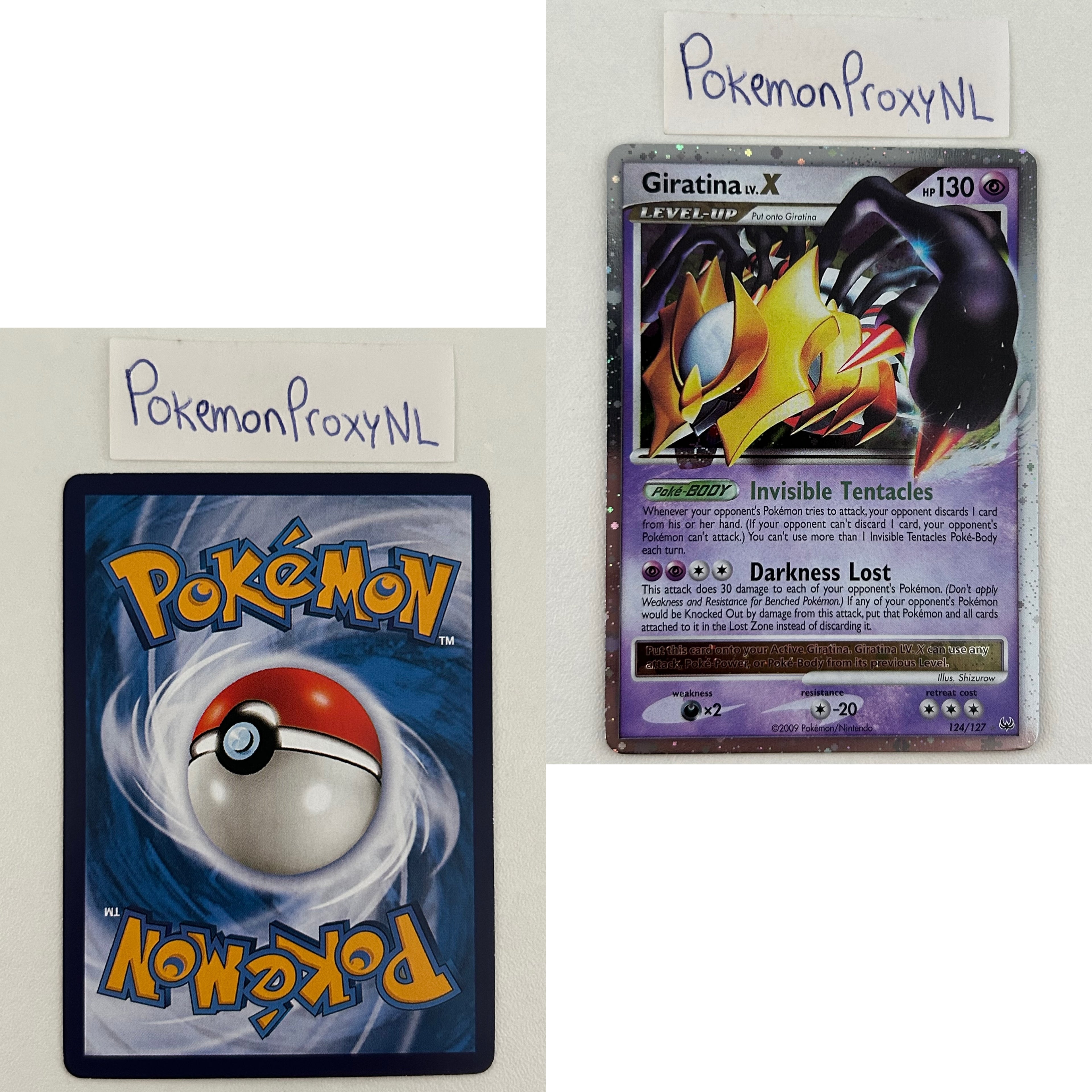 Platinum Set (PL) / 1/127 - 130/127 / 2009 / PROXY Pokémon TCG card(s)