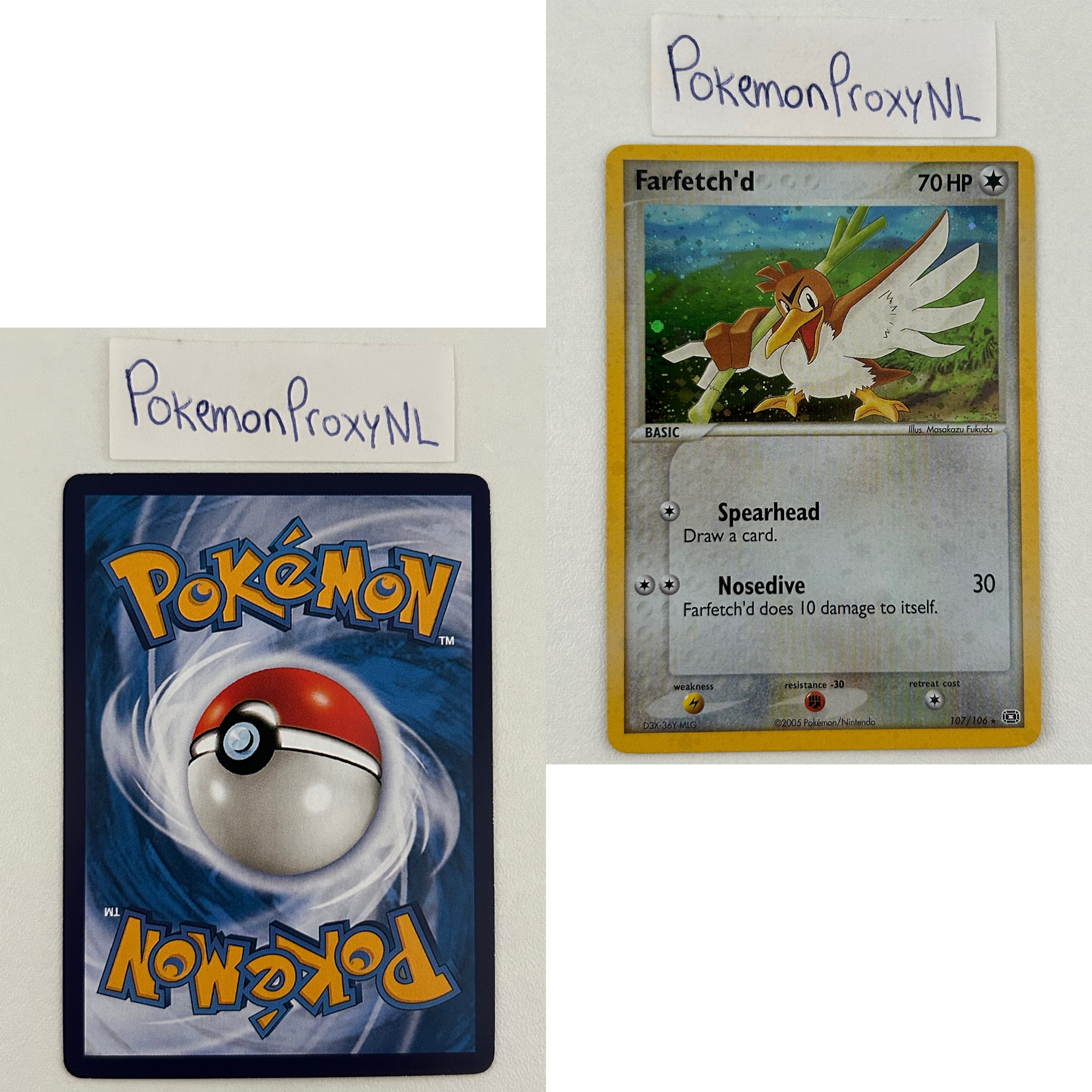 Emerald Set (EM) / 1/106 - 107/106 / 2005 / PROXY Pokémon TCG card(s)