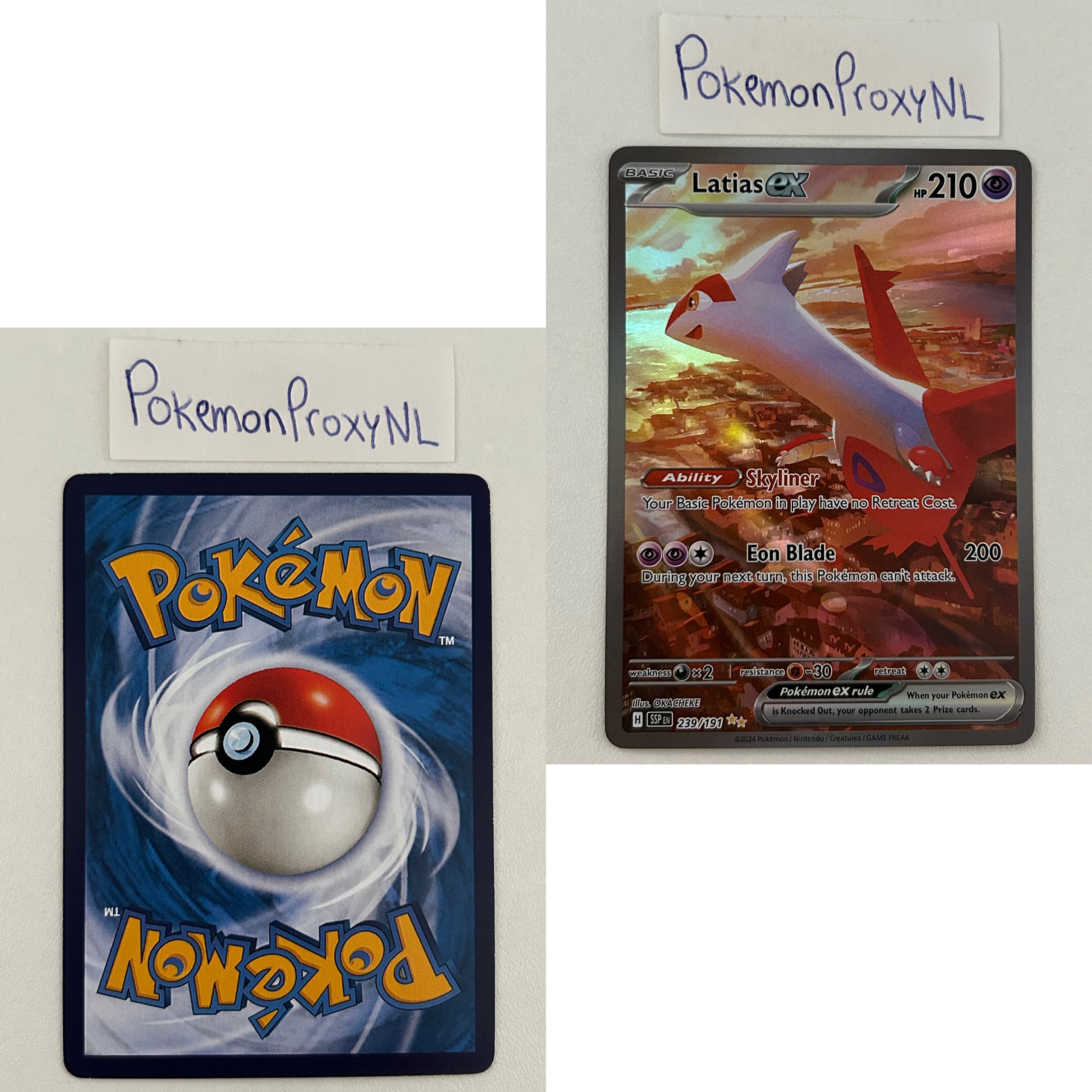 Surging Sparks Set (SSP) / 001/191 - 252/191 / 2024 / PROXY Pokémon TCG card(s)