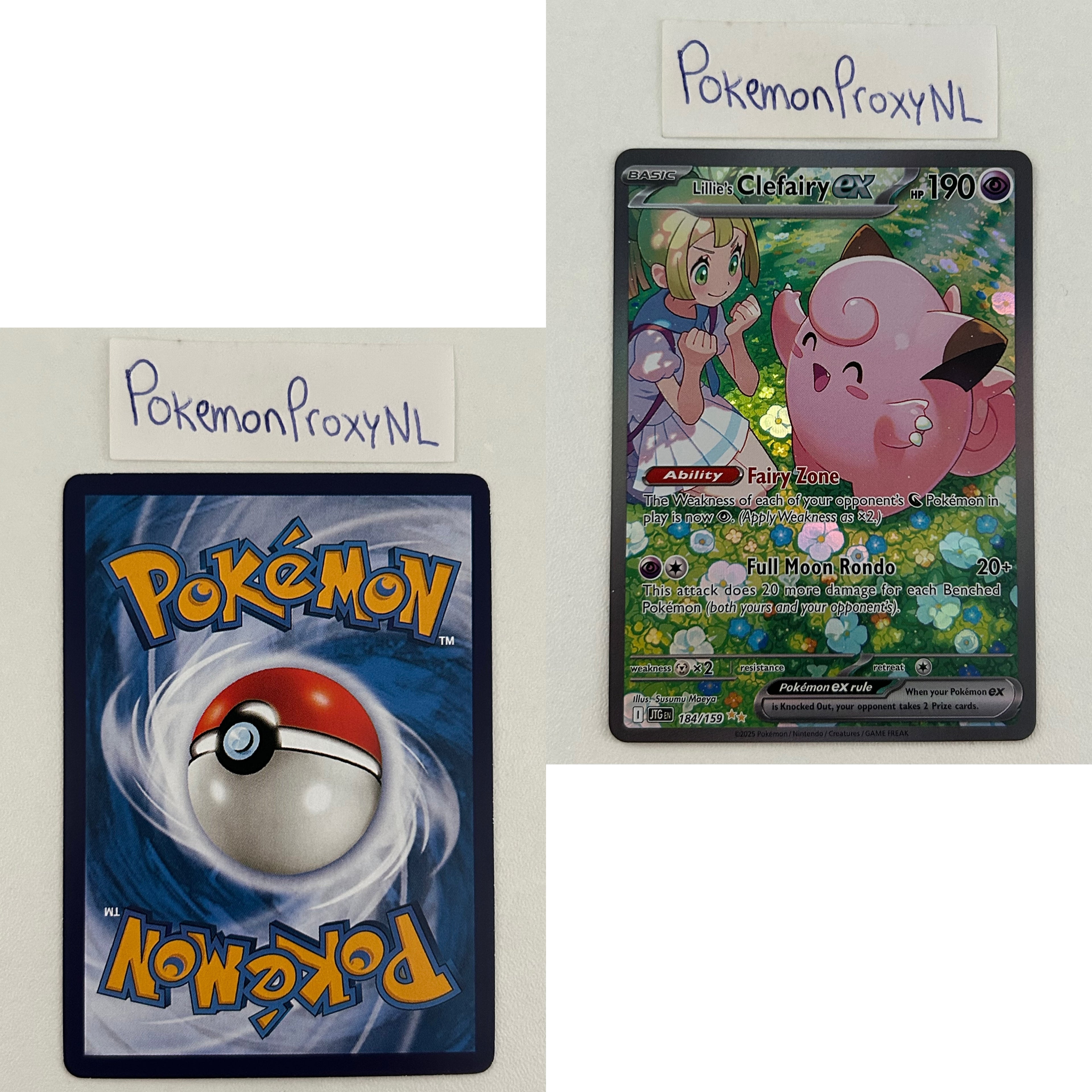 Journey Together Set (JTG) / 001/159 - 190/159 / 2025 / PROXY Pokémon TCG card(s)