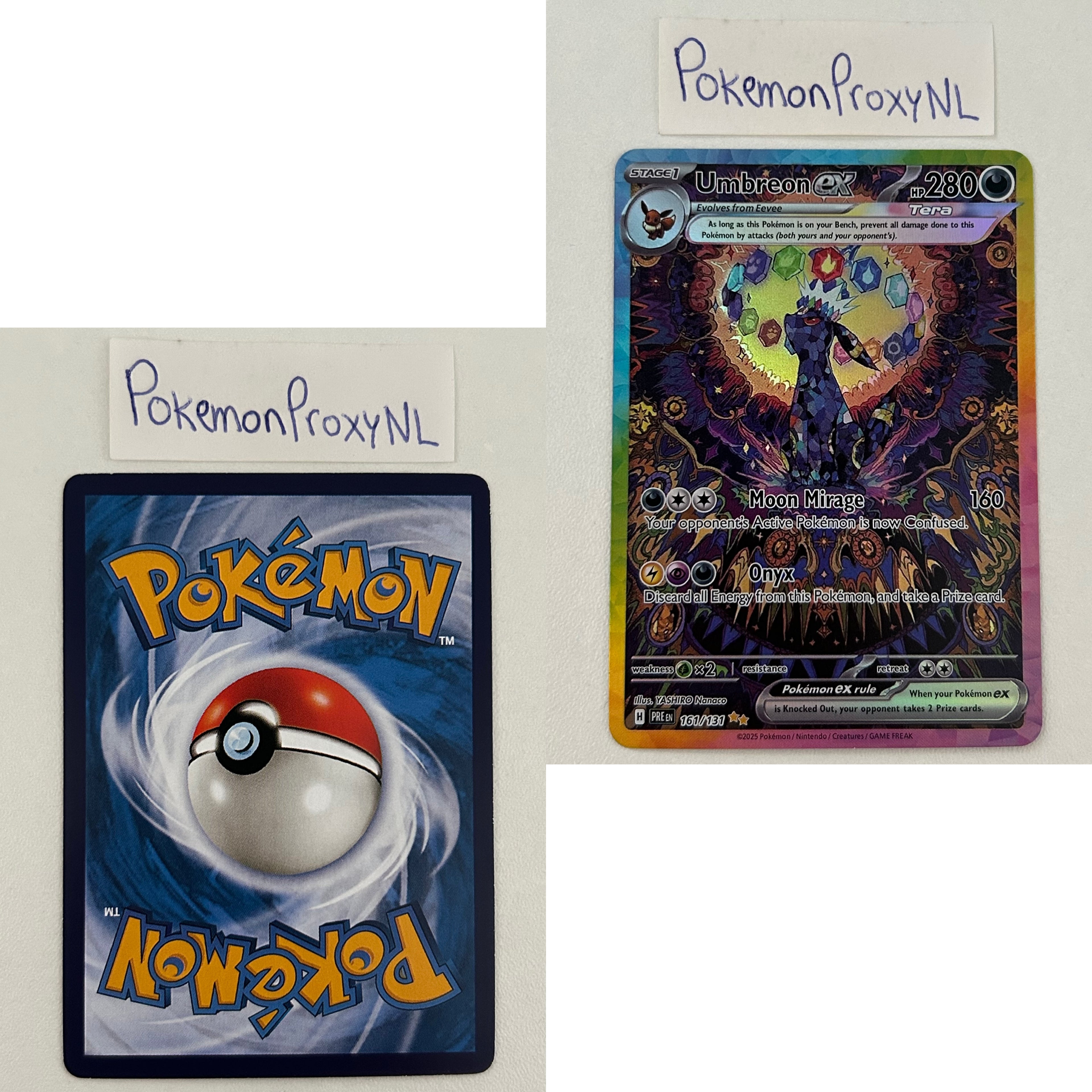 Prismatic Evolutions Set (PRE) / 001/131 - 180/131 / 2025 / PROXY Pokémon TCG card(s)