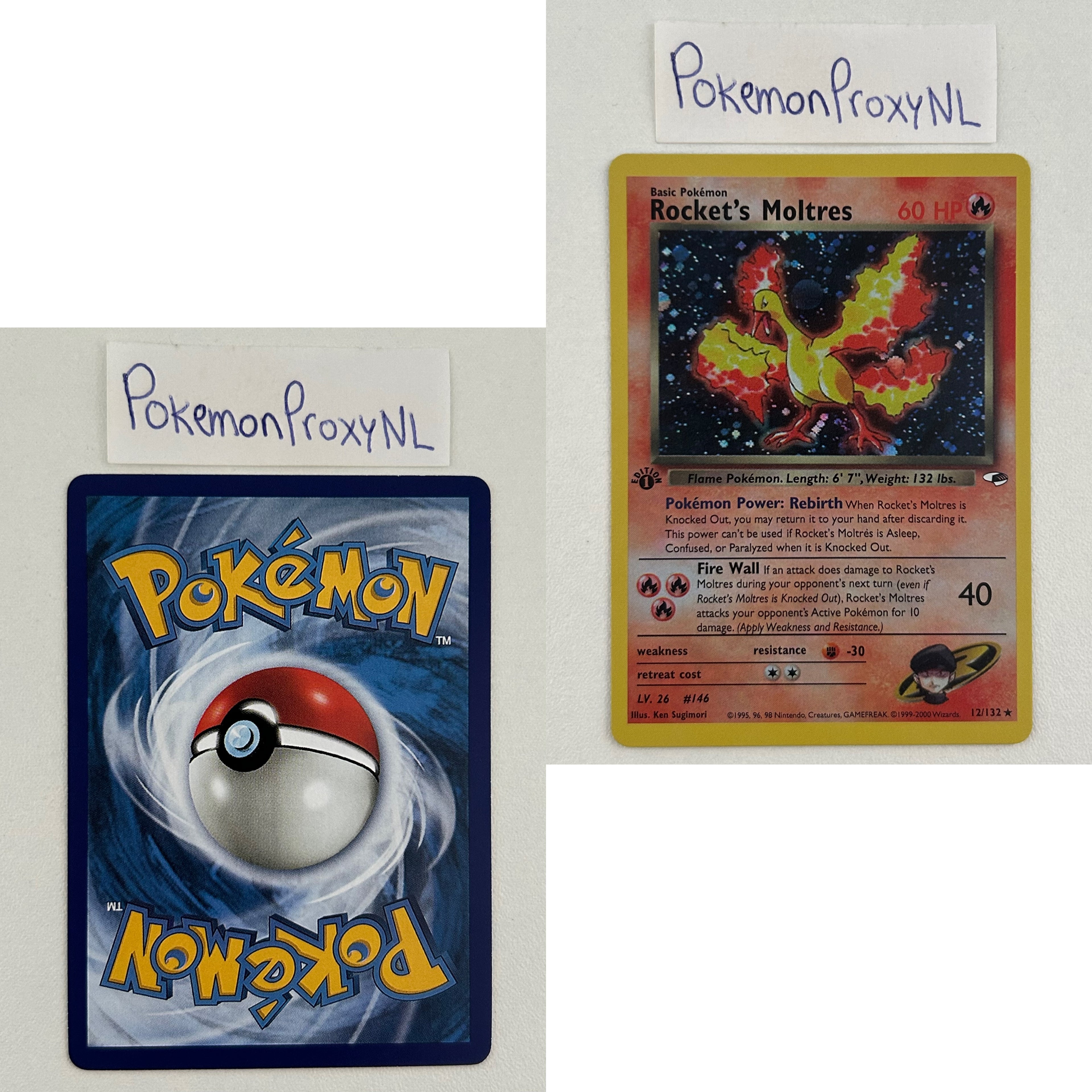 Gym Heroes Set (first edition) (G1) / 1/132 - 132/132 / 1999 / PROXY Pokémon TCG card(s)