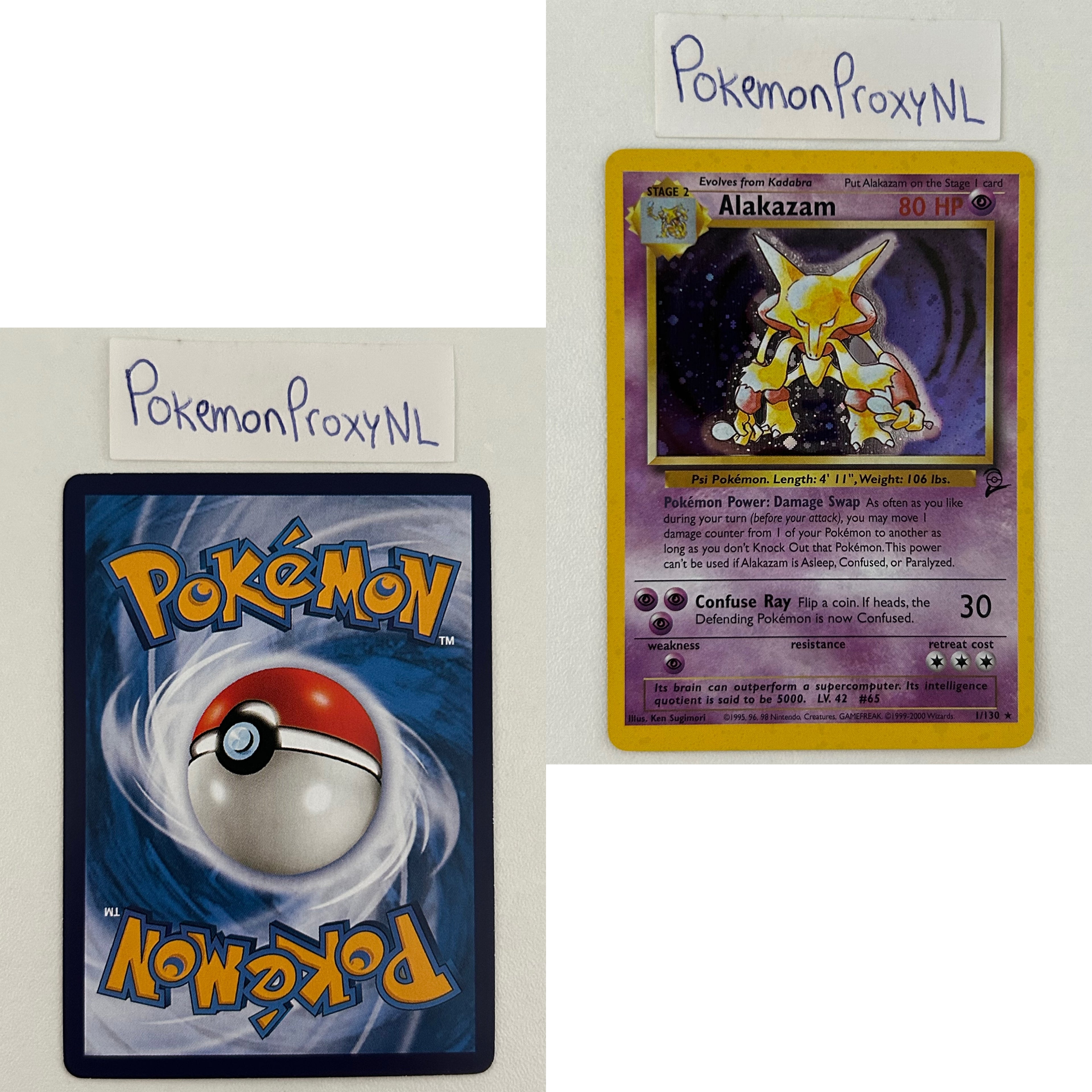 Base Set 2 Set (B2) / 1/130 - 130/130 / 2000 / PROXY Pokémon TCG card(s)