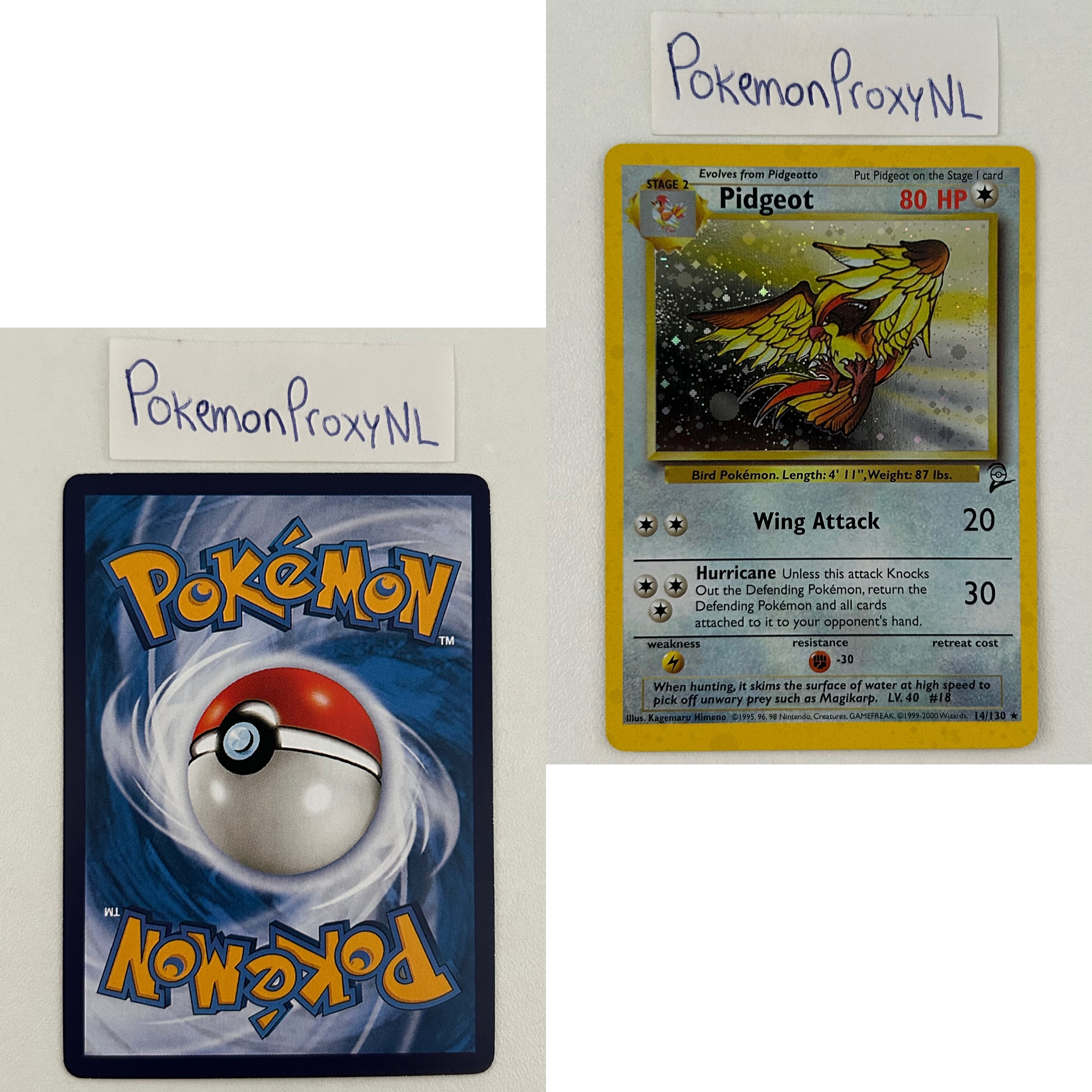 Base Set 2 Set (B2) / 1/130 - 130/130 / 2000 / PROXY Pokémon TCG card(s)