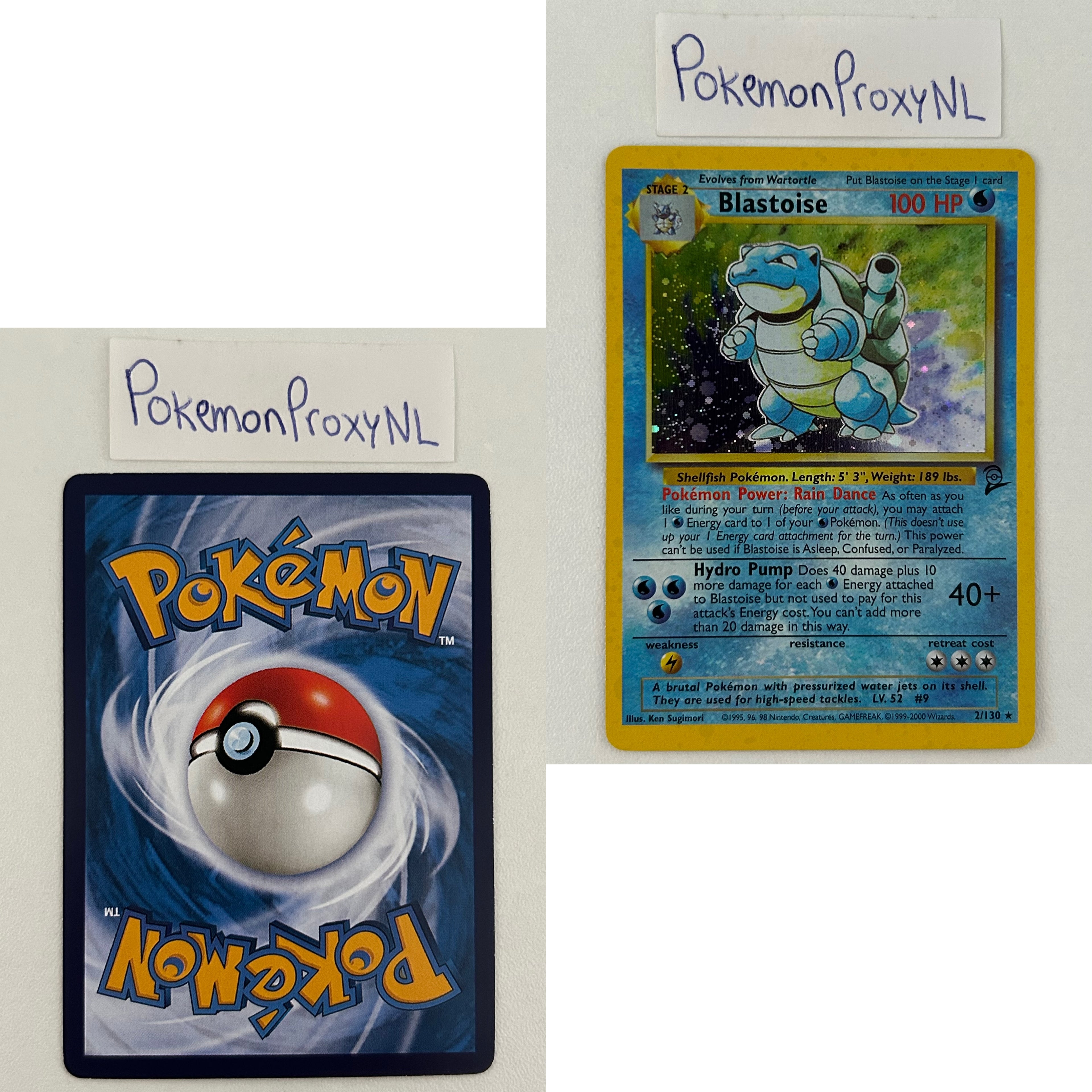 Base Set 2 Set (B2) / 1/130 - 130/130 / 2000 / PROXY Pokémon TCG card(s)