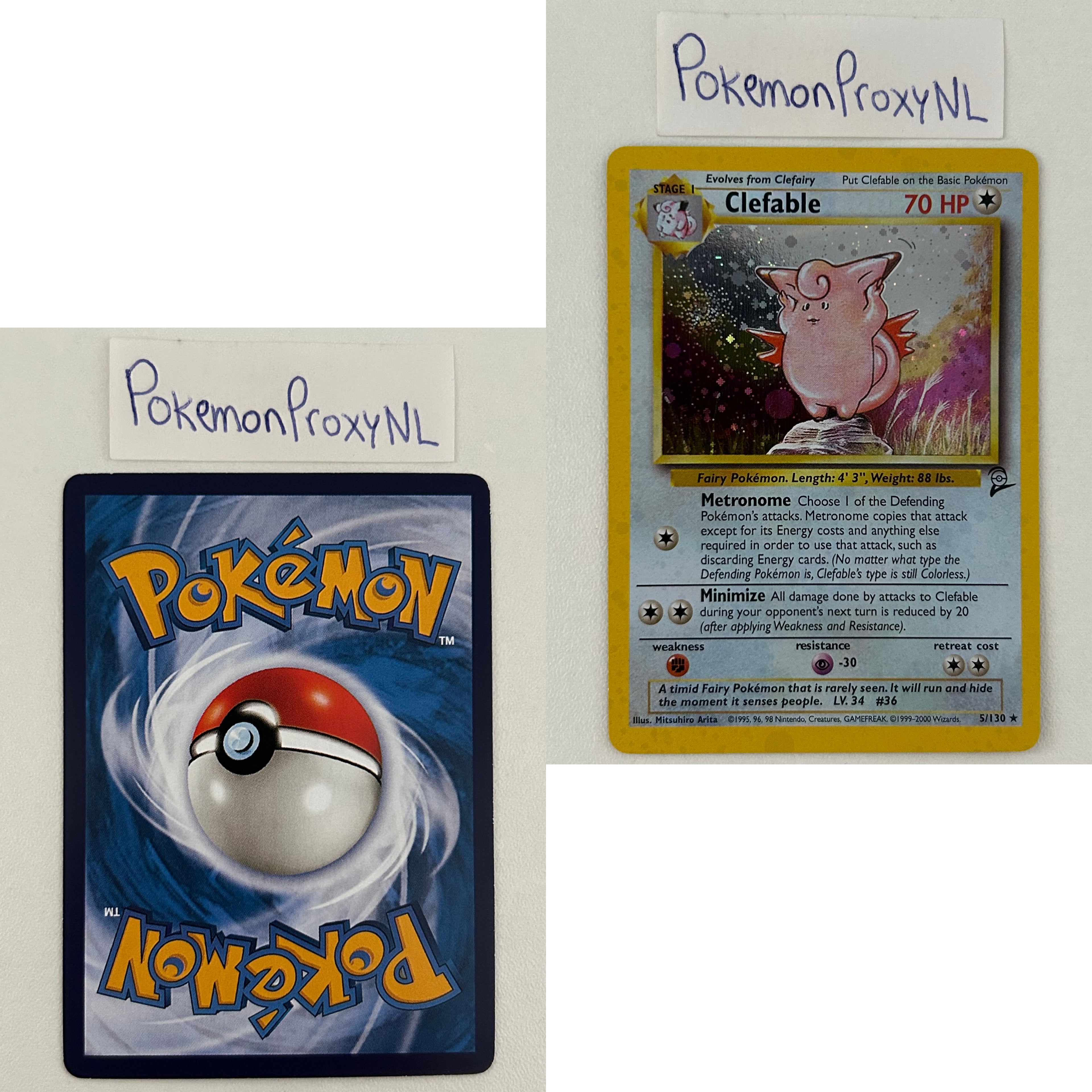 Base Set 2 Set (B2) / 1/130 - 130/130 / 2000 / PROXY Pokémon TCG card(s)