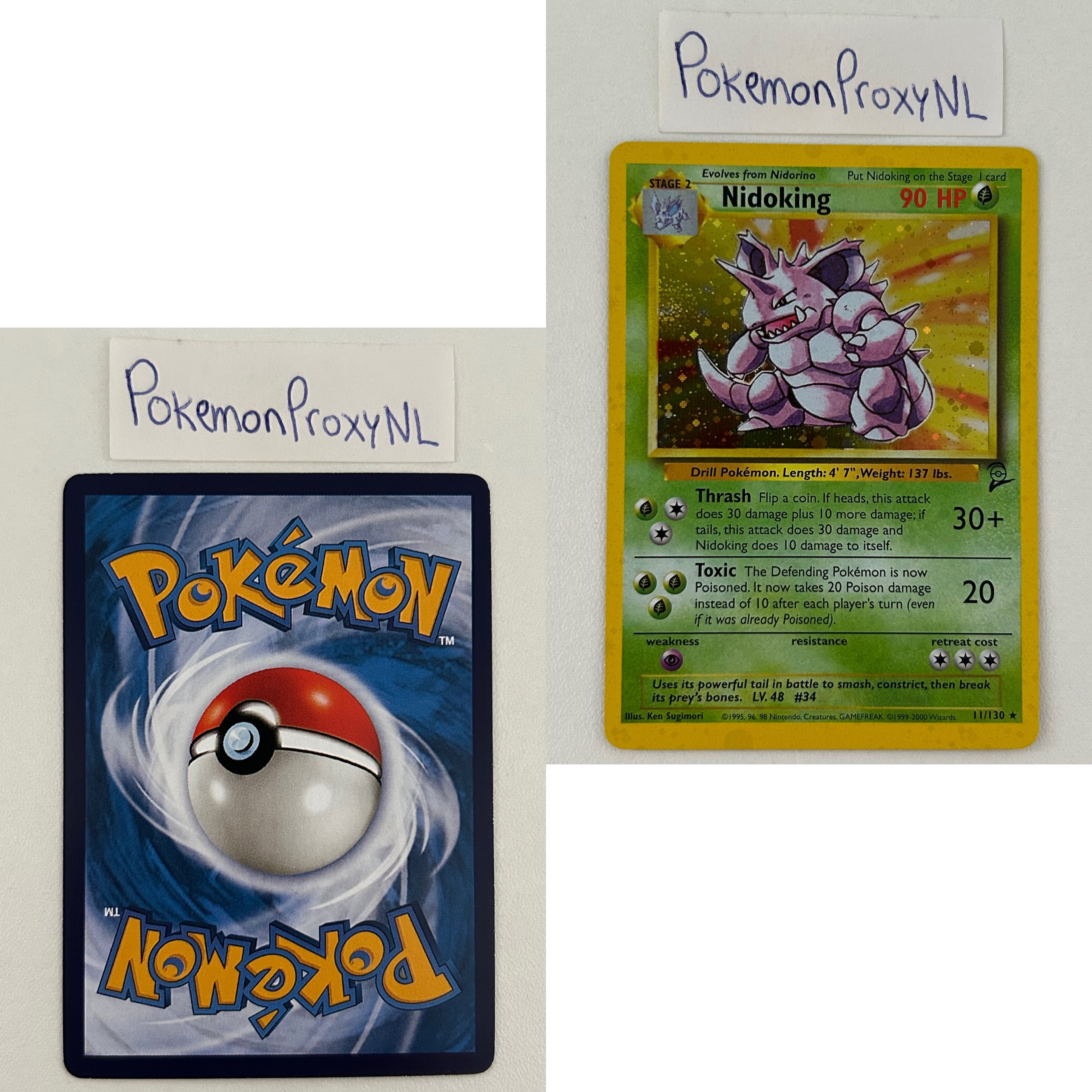 Base Set 2 Set (B2) / 1/130 - 130/130 / 2000 / PROXY Pokémon TCG card(s)