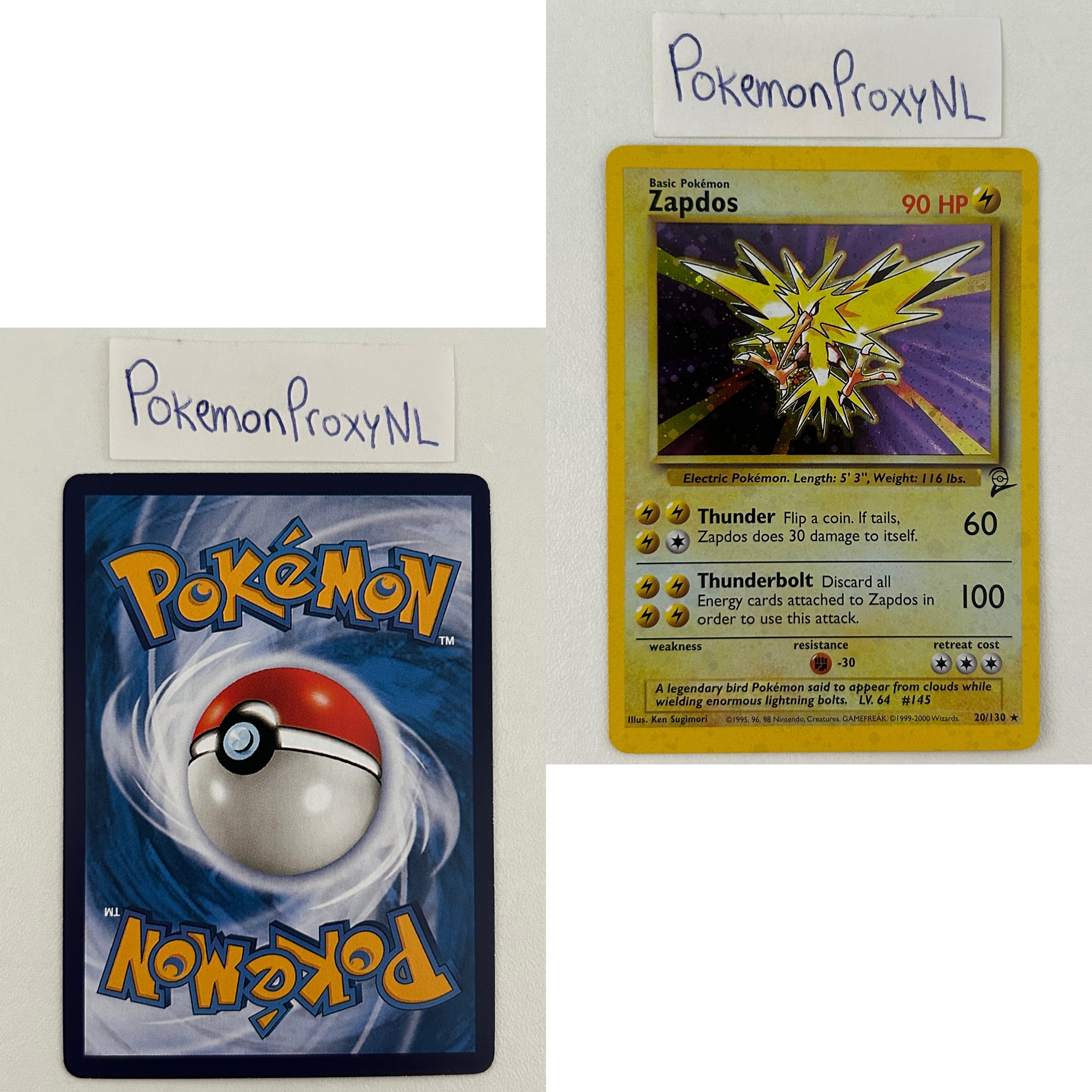Base Set 2 Set (B2) / 1/130 - 130/130 / 2000 / PROXY Pokémon TCG card(s)