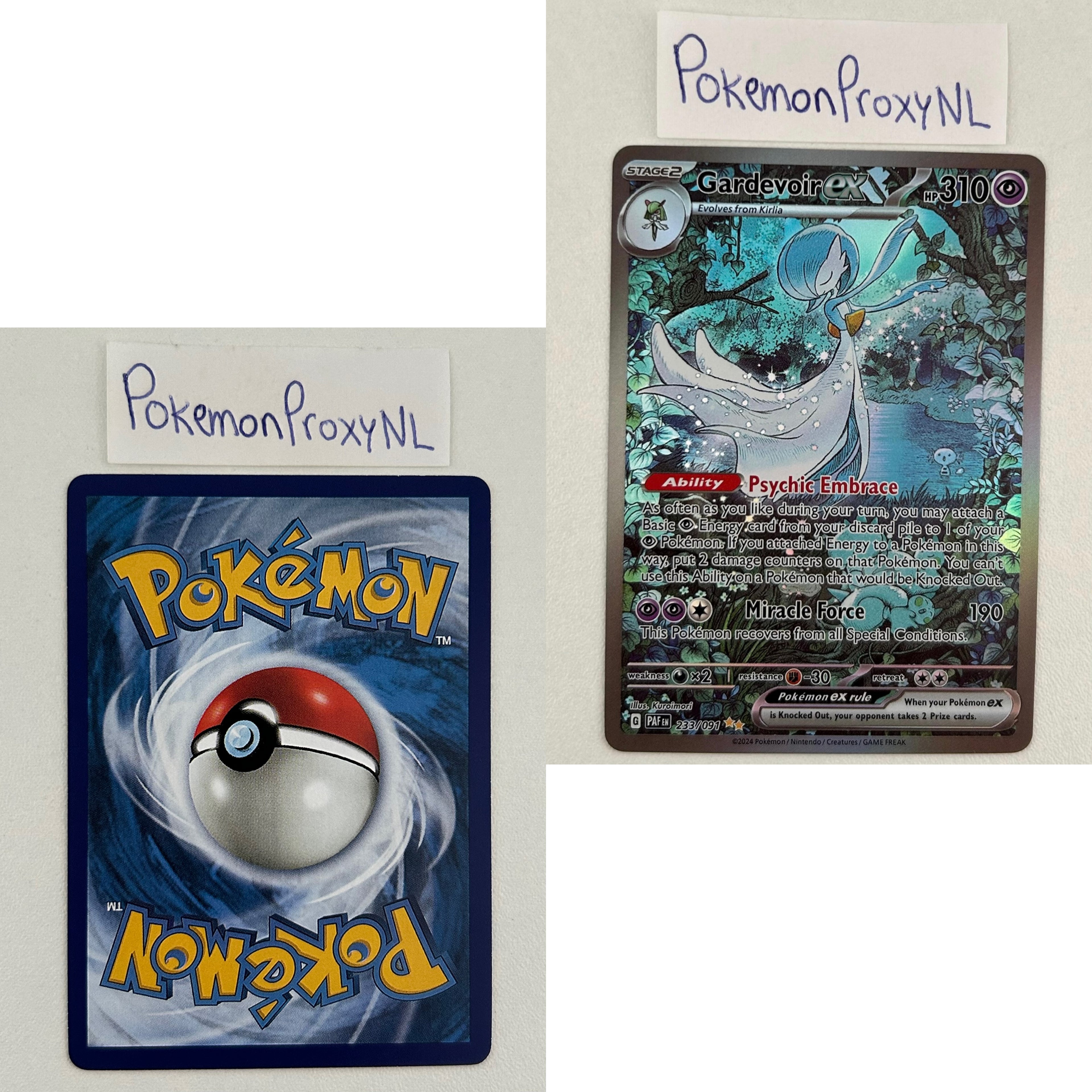 Paldean Fates Set (PAF) / 001/091 - 245/091 / 2024 / PROXY Pokémon TCG card(s)
