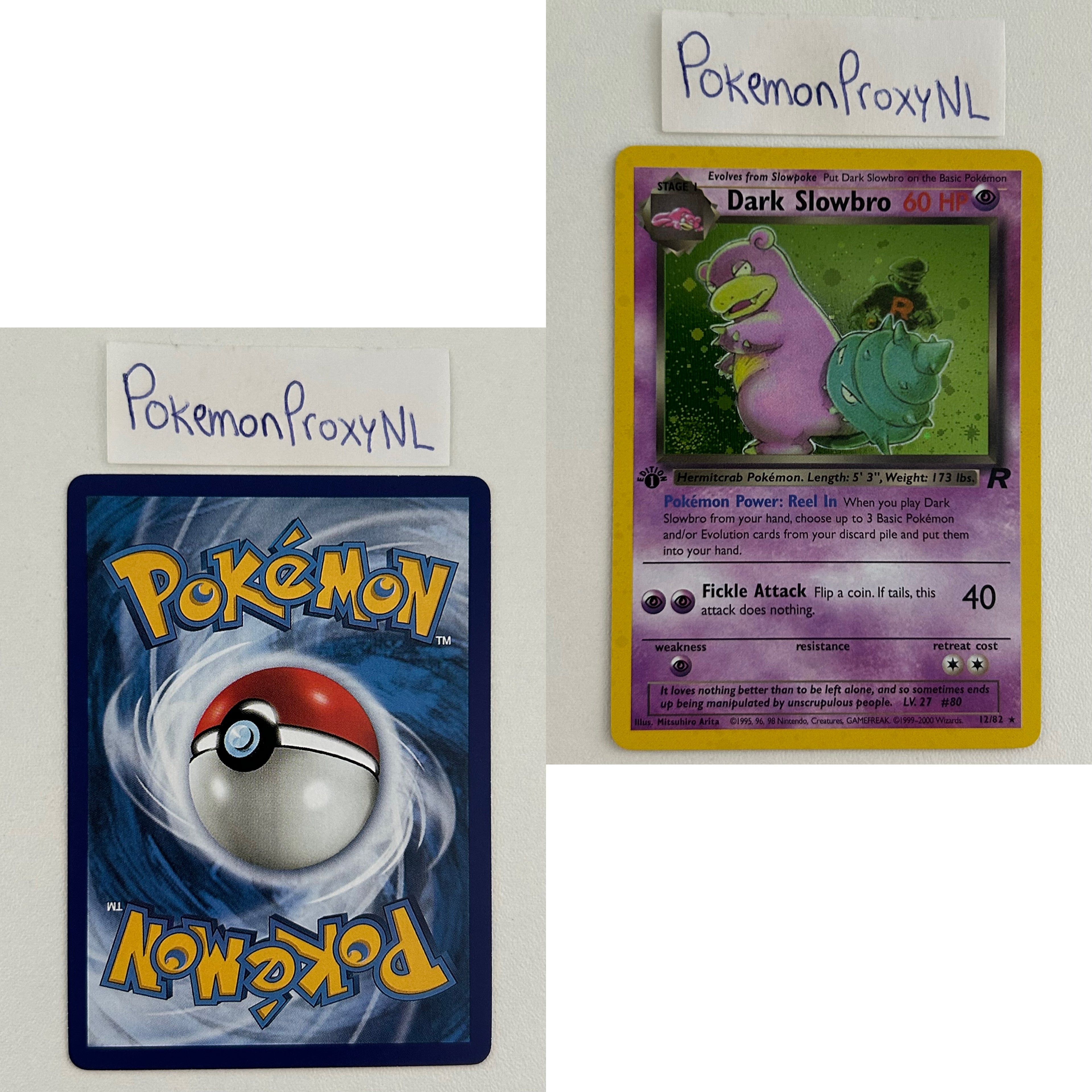 Team Rocket Set (first edition) (RO) / 1/82 - 83/82 / 1999 / PROXY Pokémon TCG card(s)