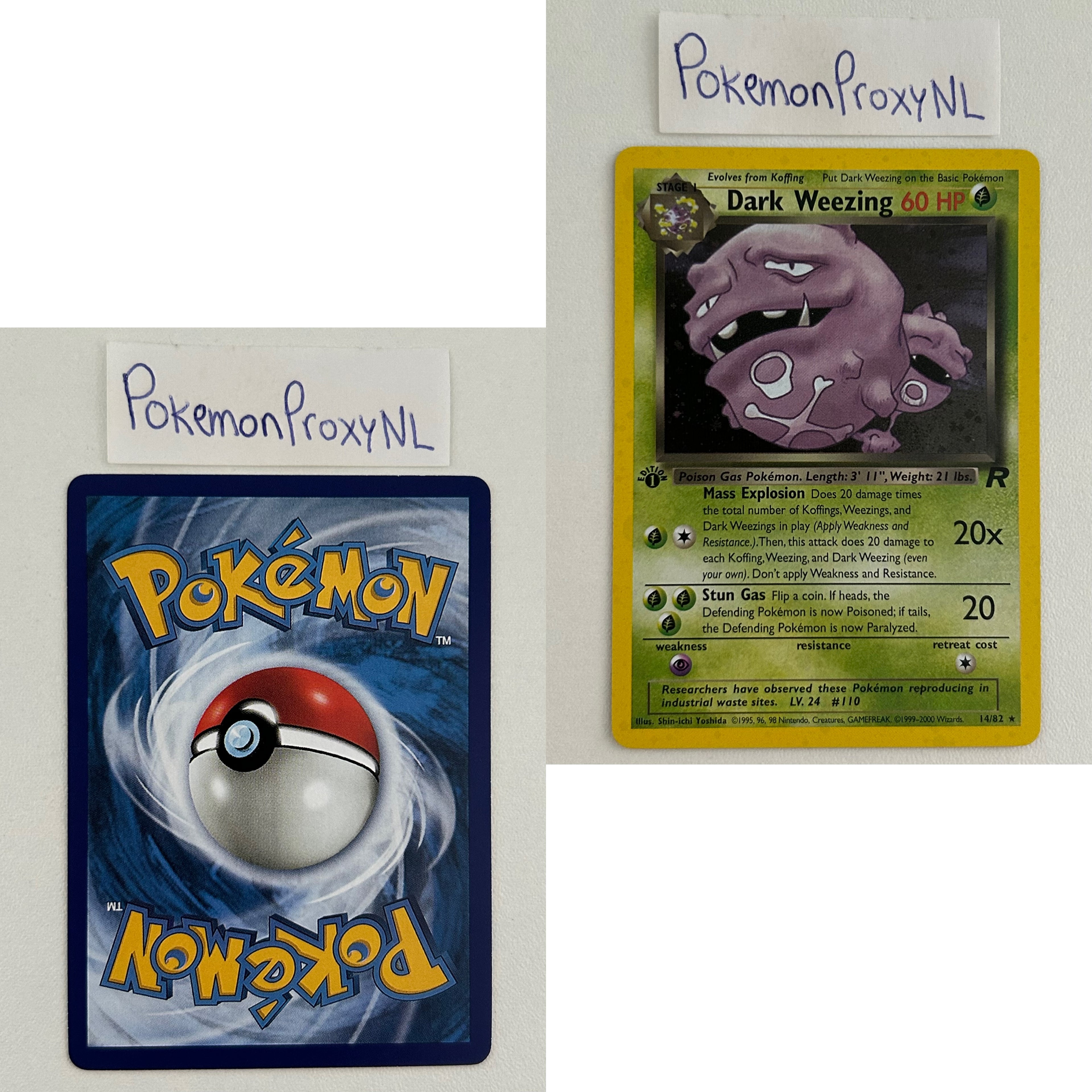 Team Rocket Set (first edition) (RO) / 1/82 - 83/82 / 1999 / PROXY Pokémon TCG card(s)