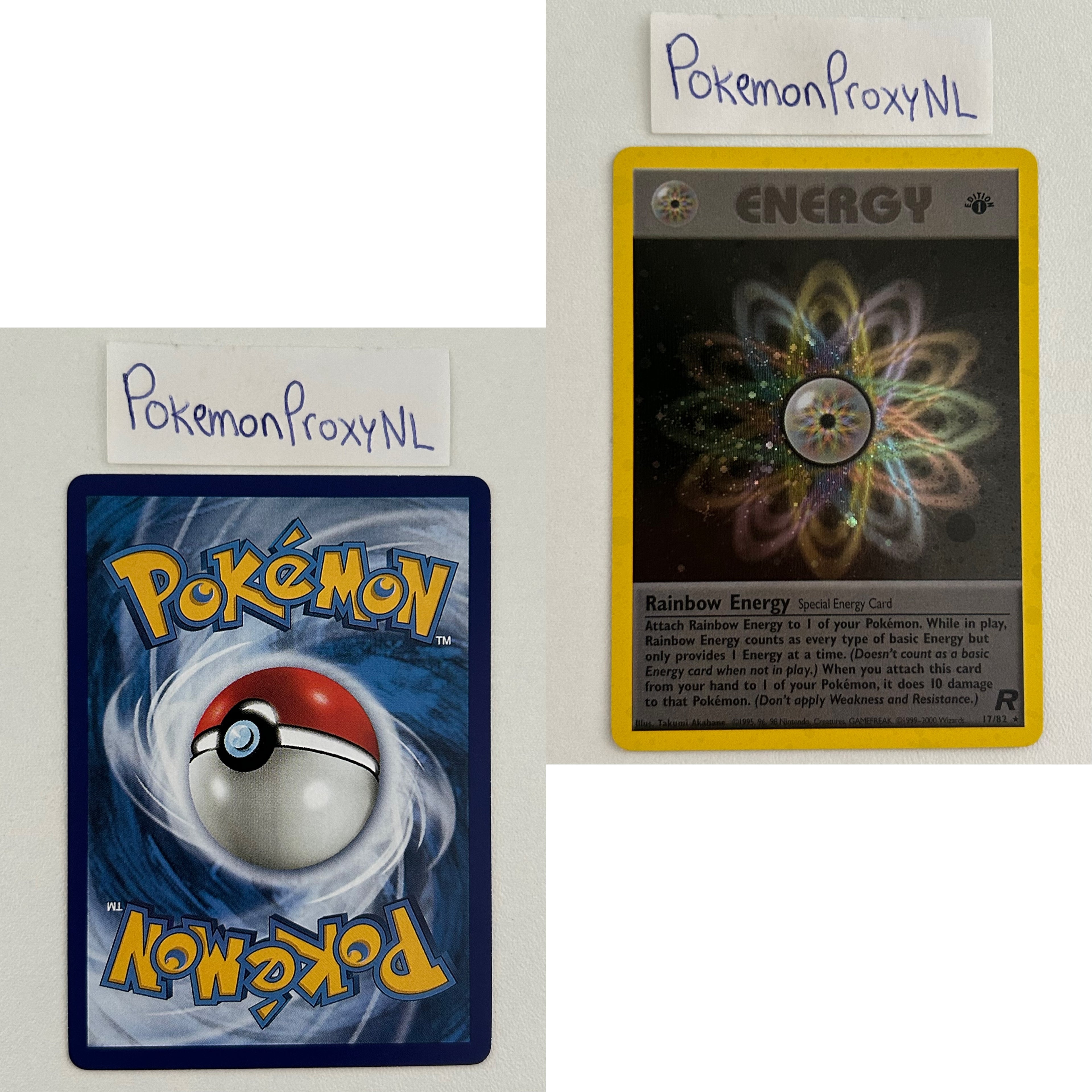 Team Rocket Set (first edition) (RO) / 1/82 - 83/82 / 1999 / PROXY Pokémon TCG card(s)