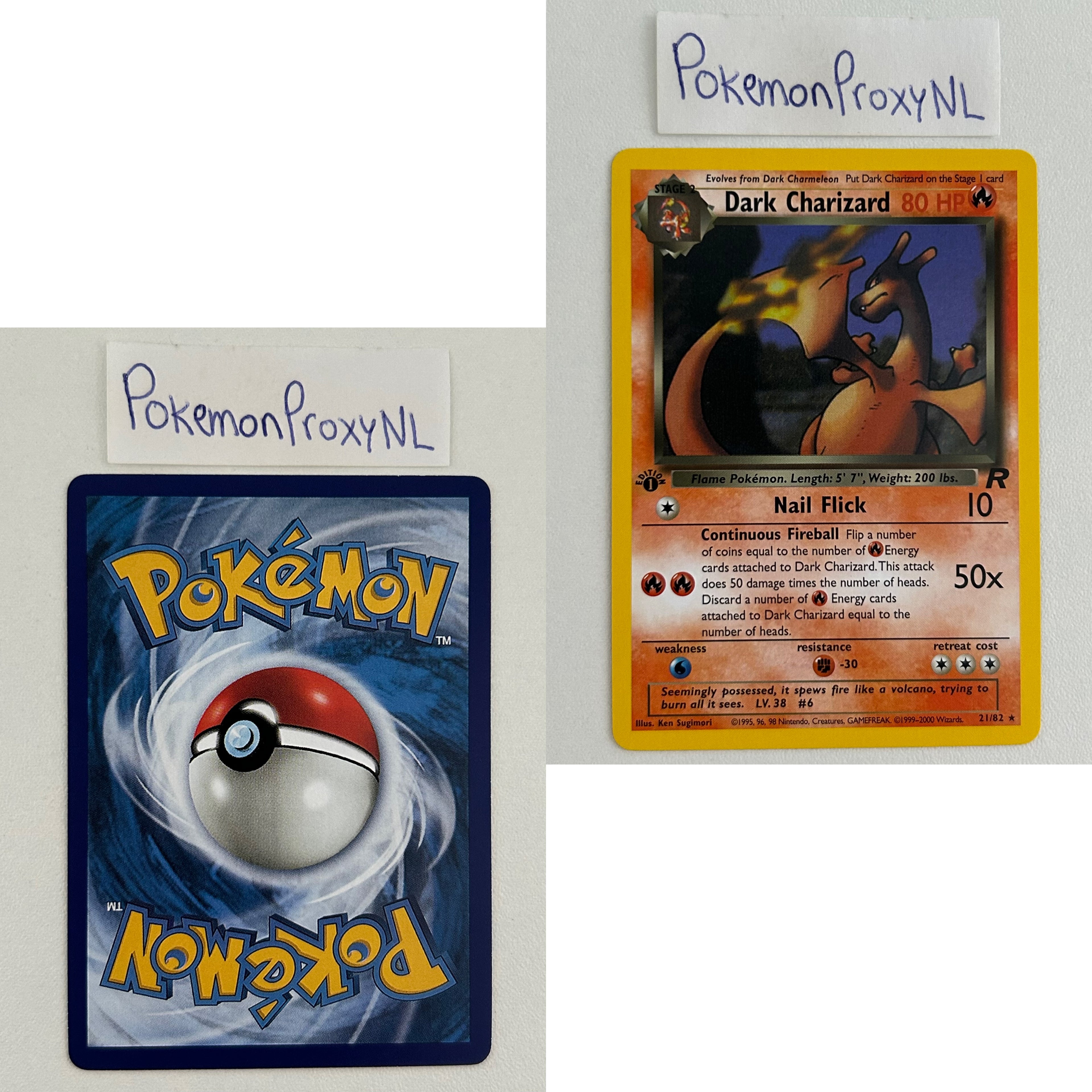 Team Rocket Set (first edition) (RO) / 1/82 - 83/82 / 1999 / PROXY Pokémon TCG card(s)
