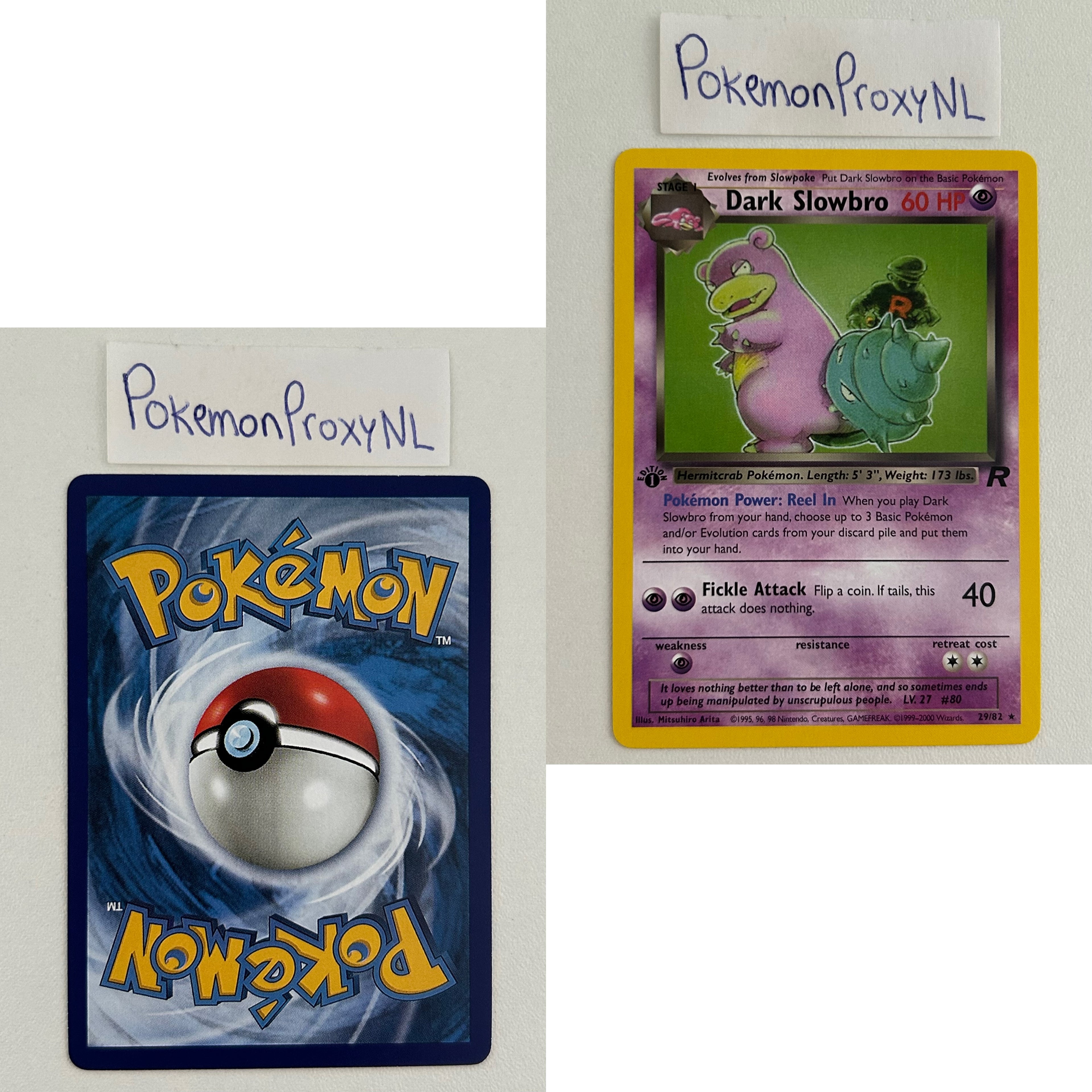 Team Rocket Set (first edition) (RO) / 1/82 - 83/82 / 1999 / PROXY Pokémon TCG card(s)