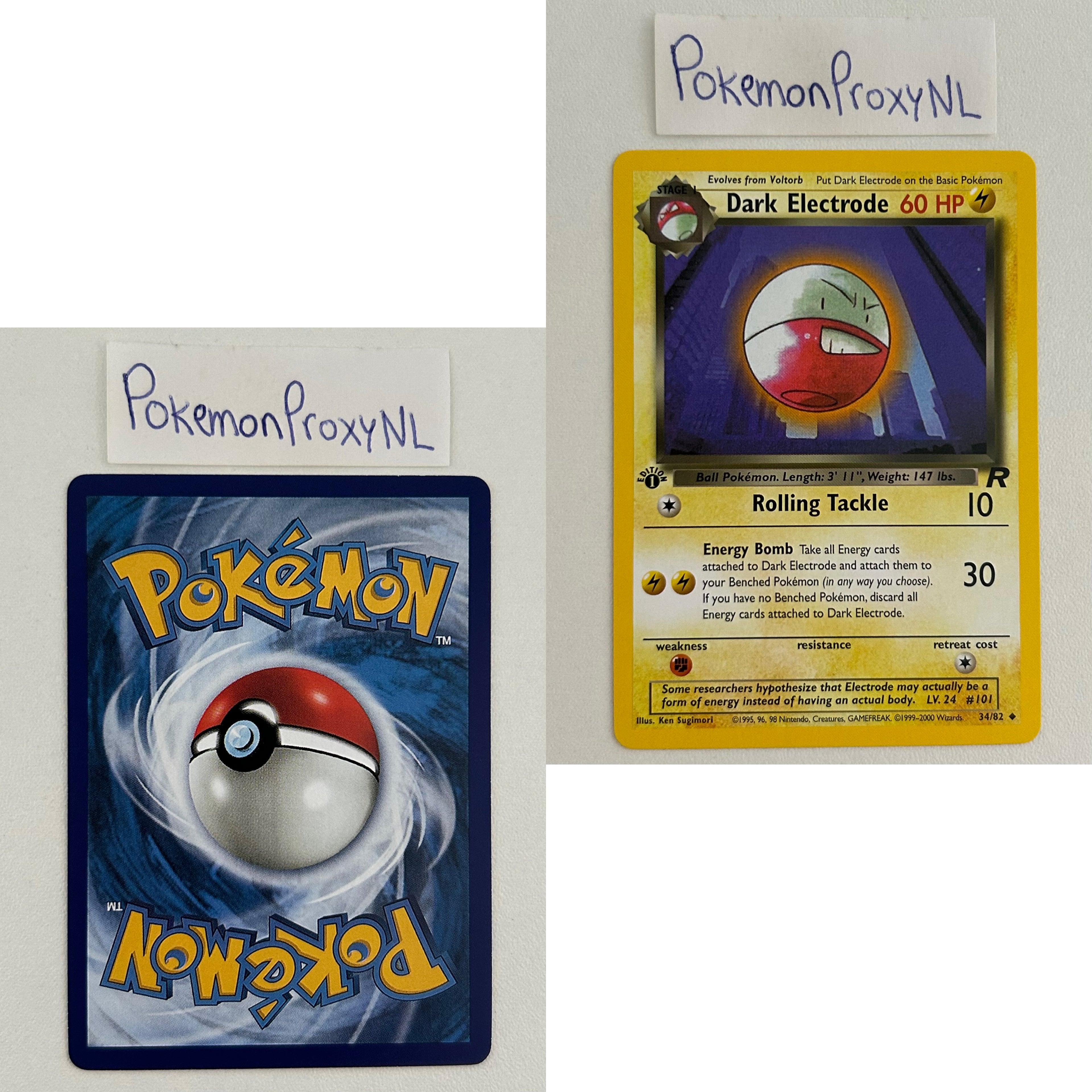Team Rocket Set (first edition) (RO) / 1/82 - 83/82 / 1999 / PROXY Pokémon TCG card(s)