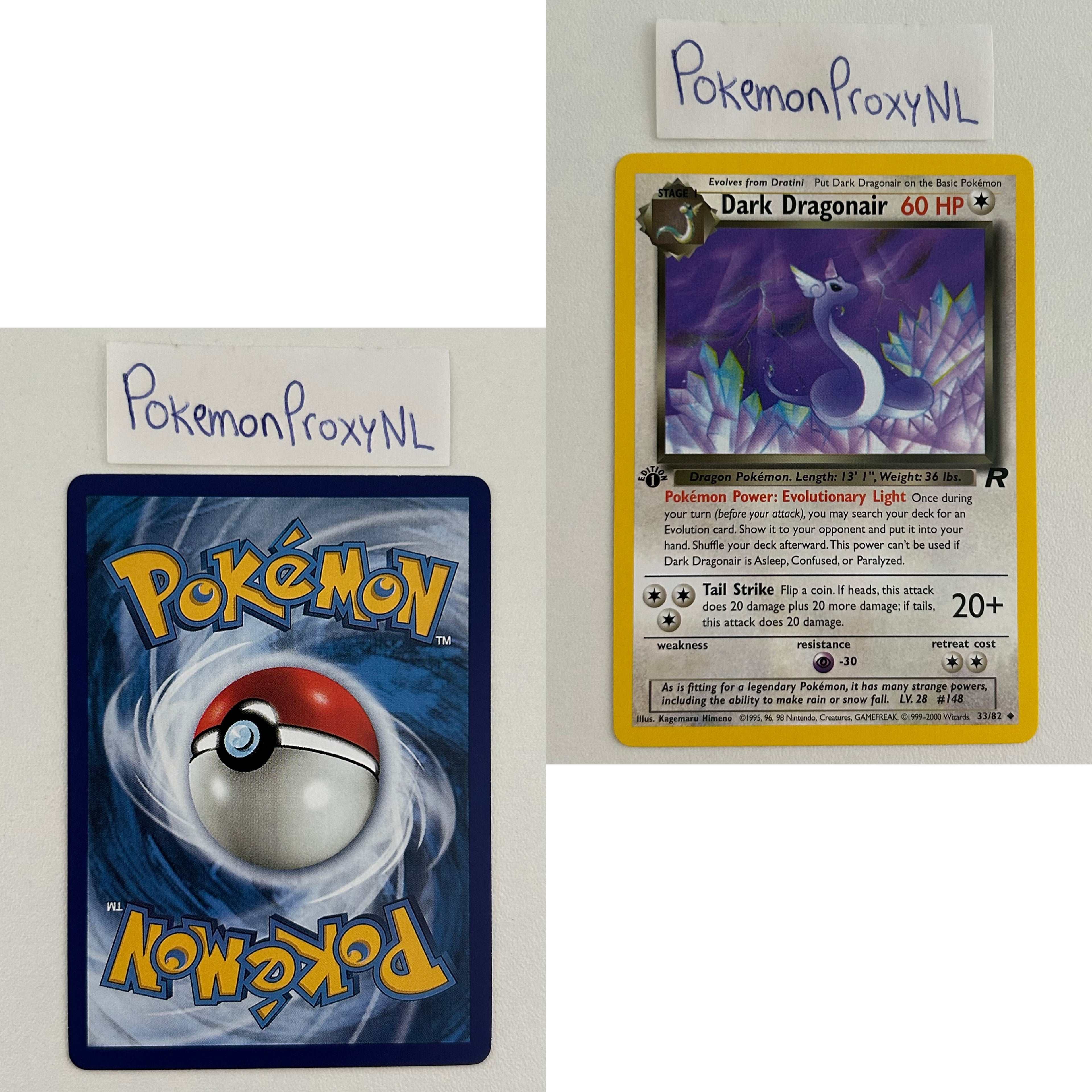 Team Rocket Set (first edition) (RO) / 1/82 - 83/82 / 1999 / PROXY Pokémon TCG card(s)