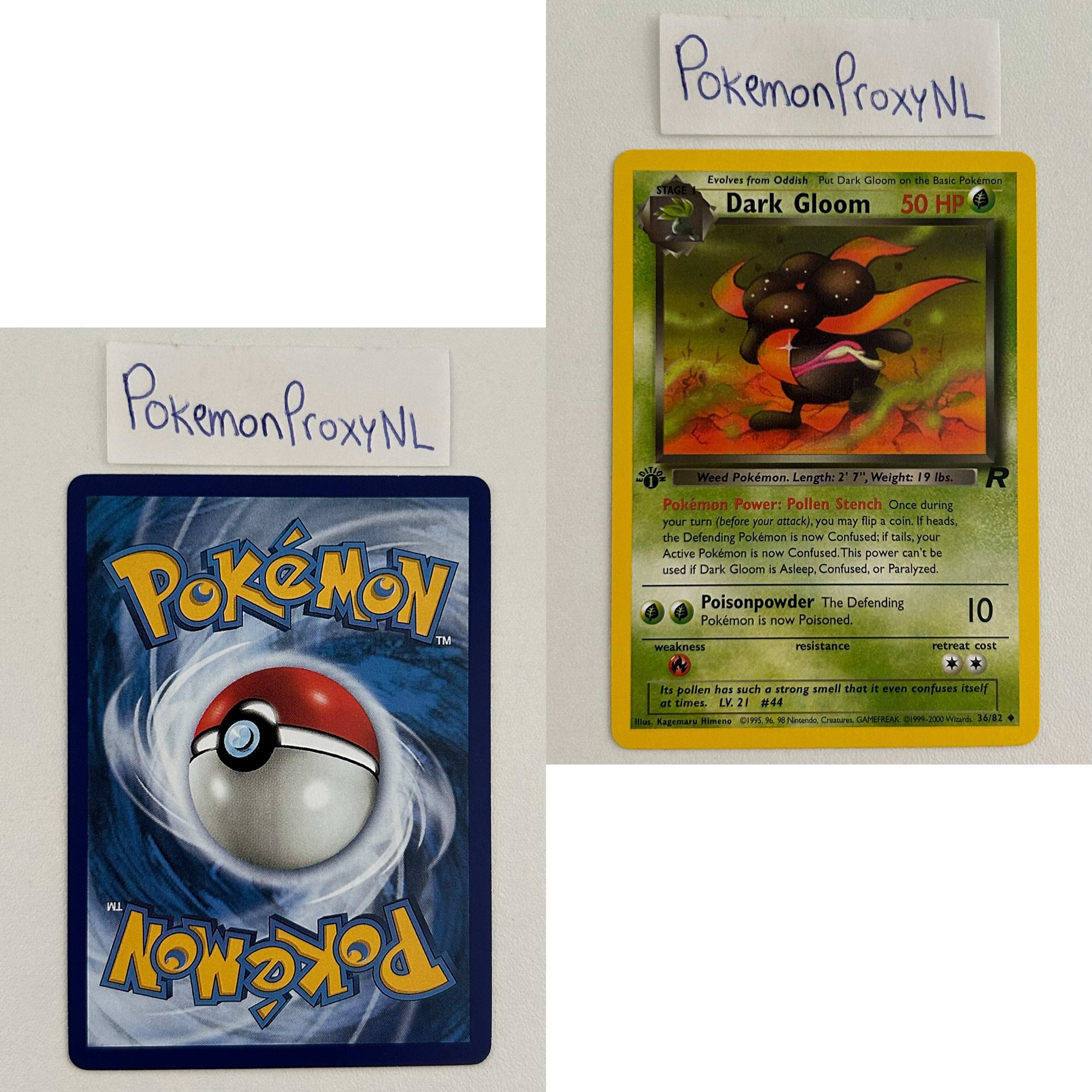 Team Rocket Set (first edition) (RO) / 1/82 - 83/82 / 1999 / PROXY Pokémon TCG card(s)
